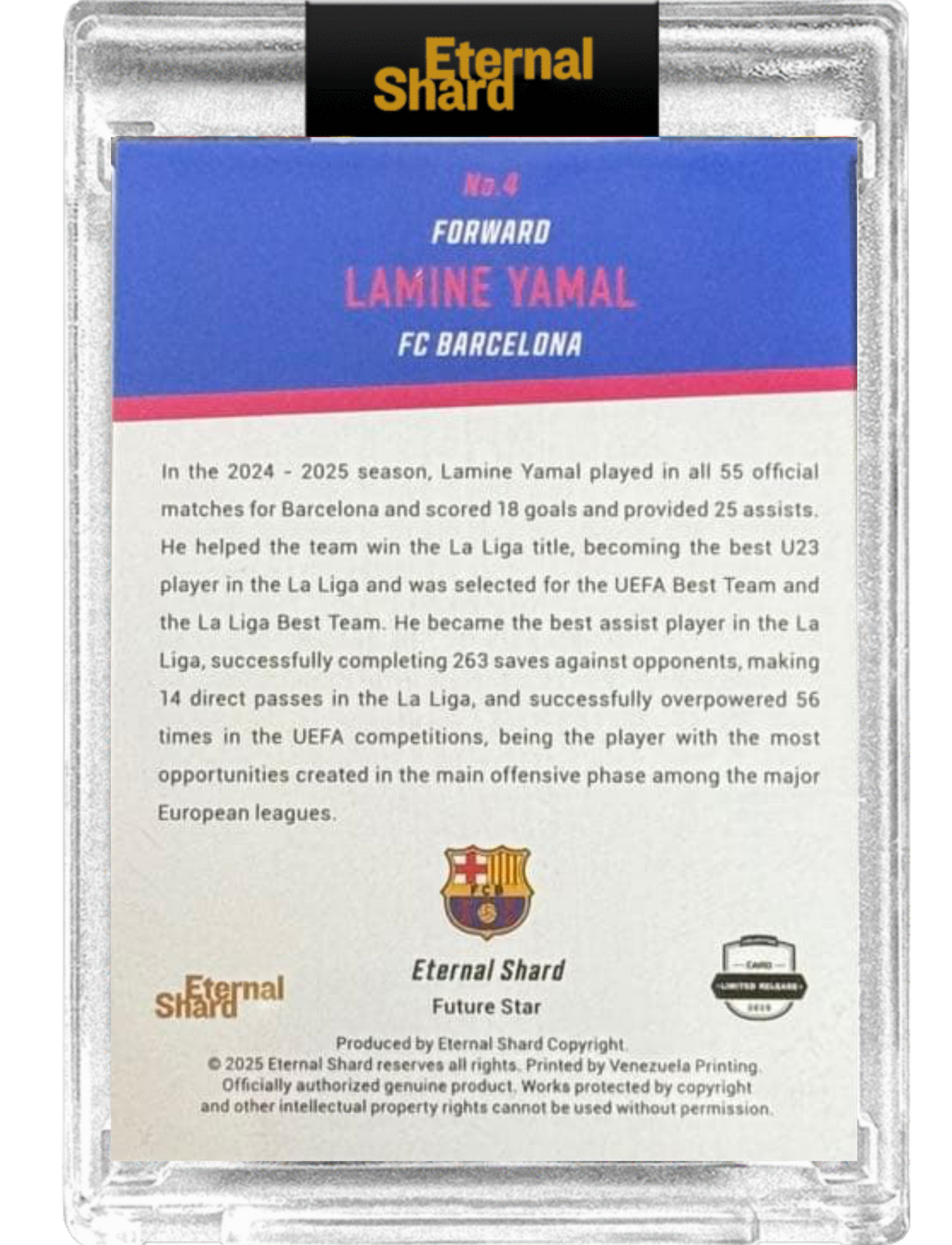 2025 Eternal Shard Future Star Lamine Yamal #4 FC Barcelona