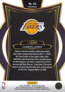 2024 Panini Select NBA LeBron James #54 Los Angeles Lakers