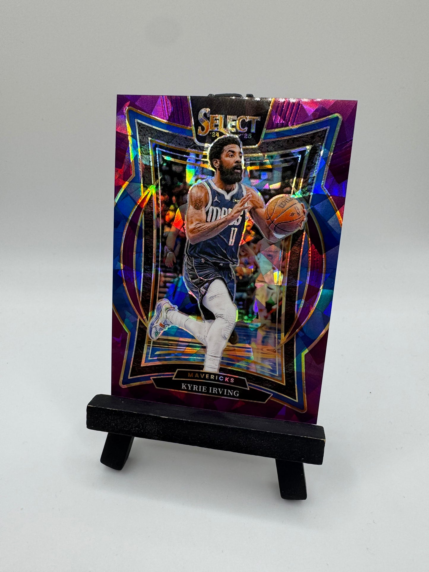 2024 Panini Select NBA Purple Cracked Ice /99 Kyrie Irving #46 Dallas Mavericks