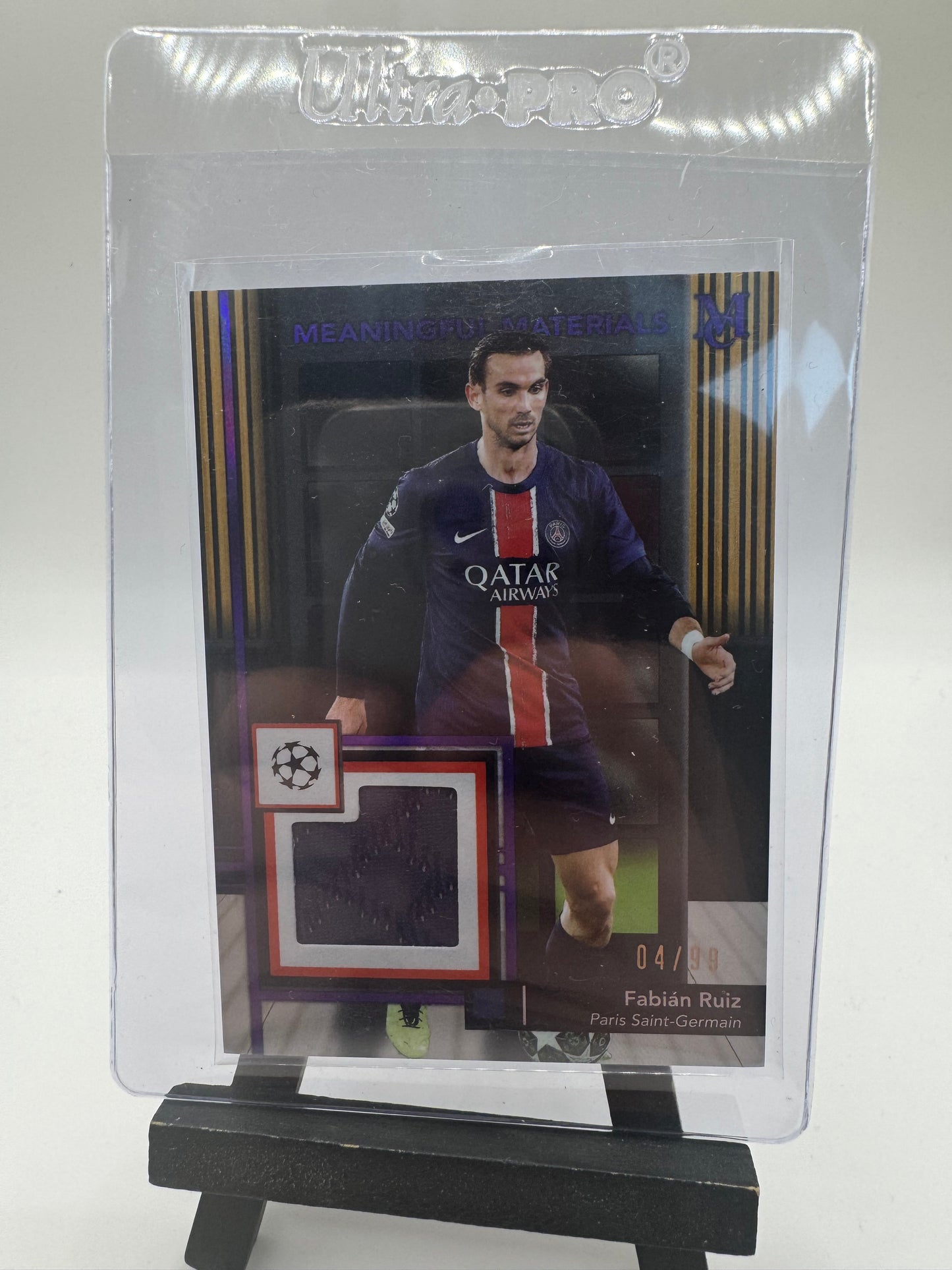 2024 Topps Museum Fabian Ruiz Relic /99 #MMSR-FR Paris Saint-Germain