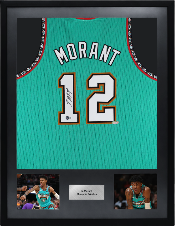 Maillot NBA Memphis Grizzlies signé par Ja Morant (JSA)