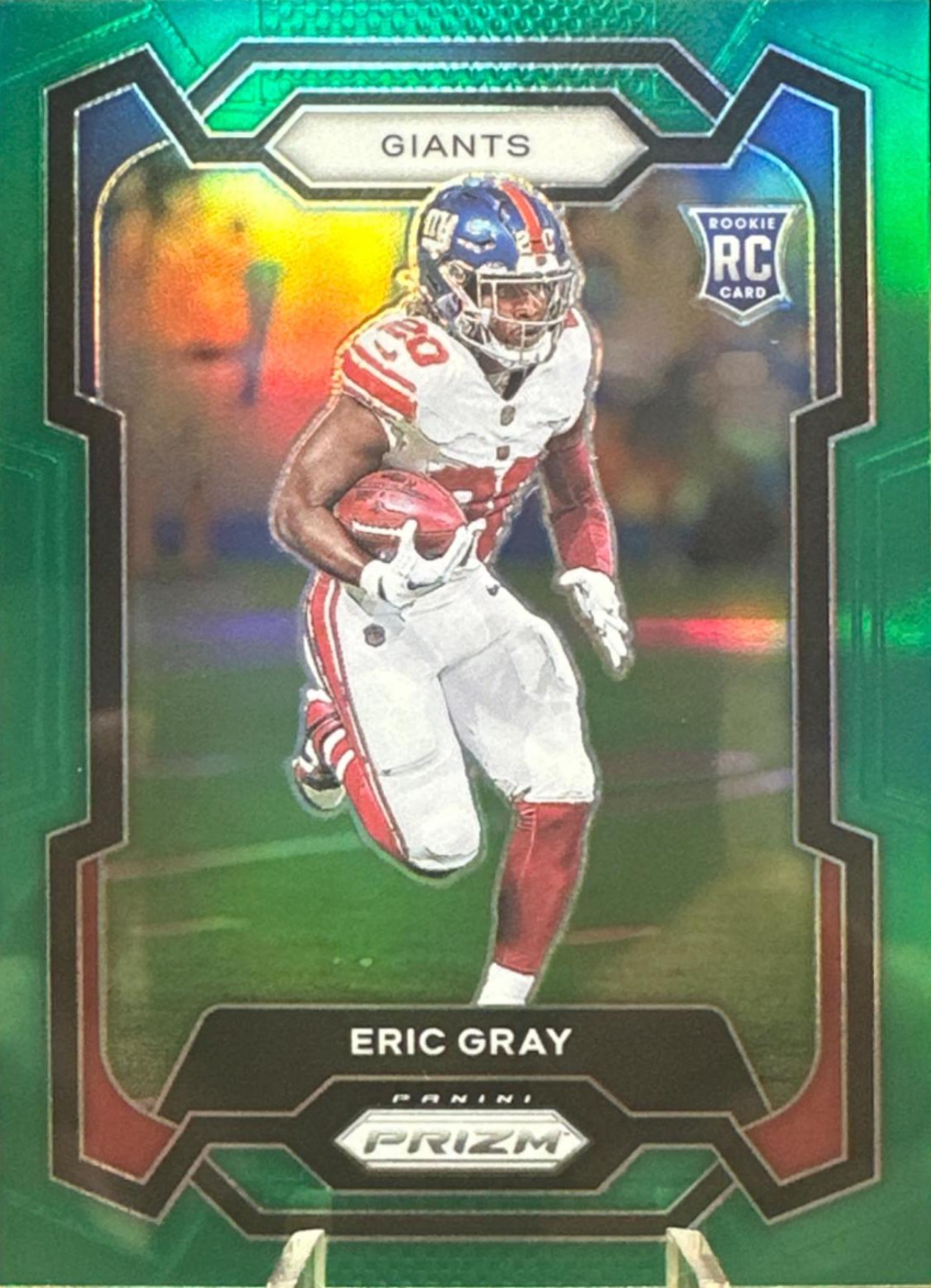 2023 Panini Prizm Green Eric Gray RC New York Giants #377