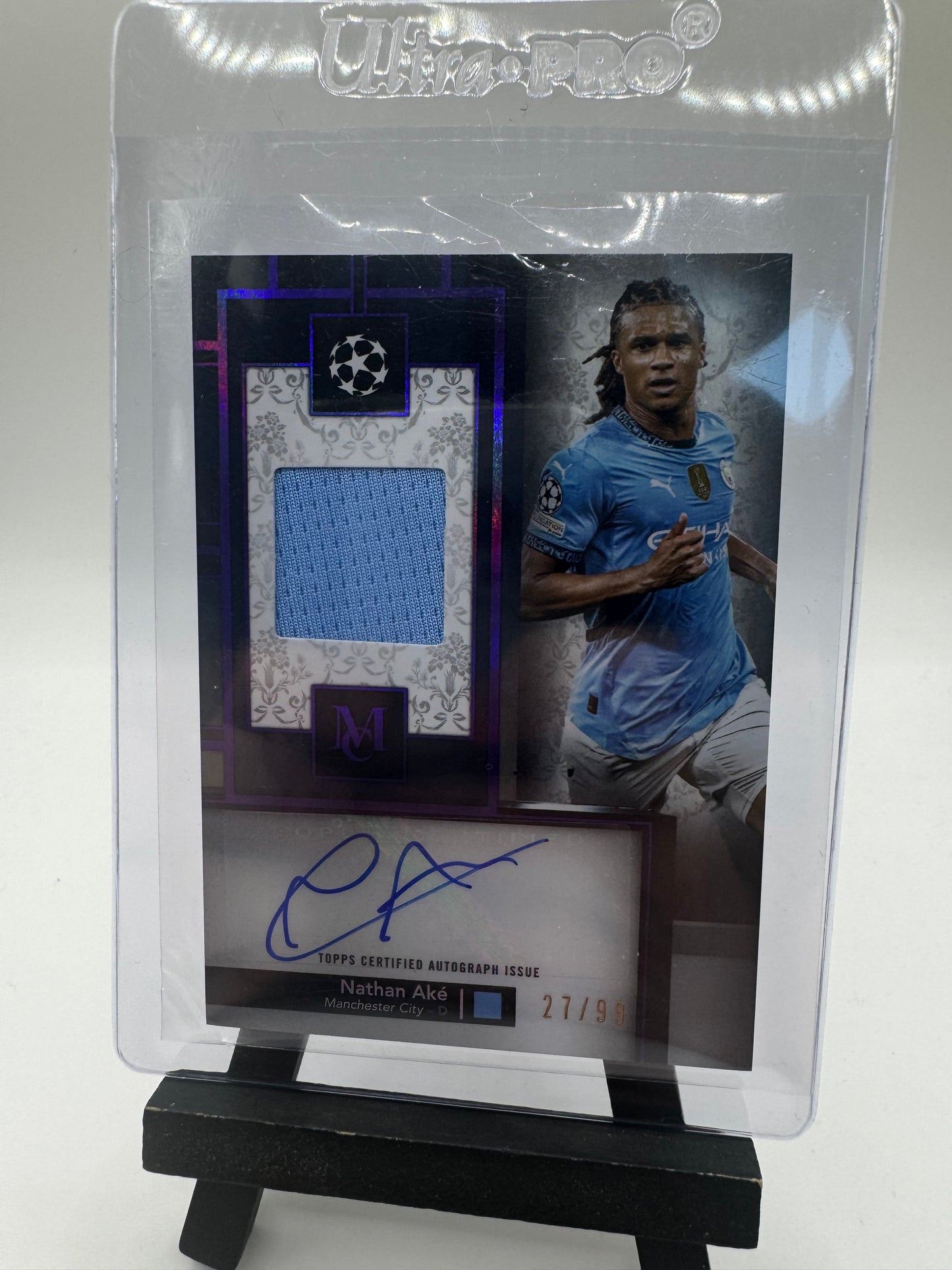 2024 Topps Museum Nathan Aké Auto Patch /99 #MAR-NA Manchester City