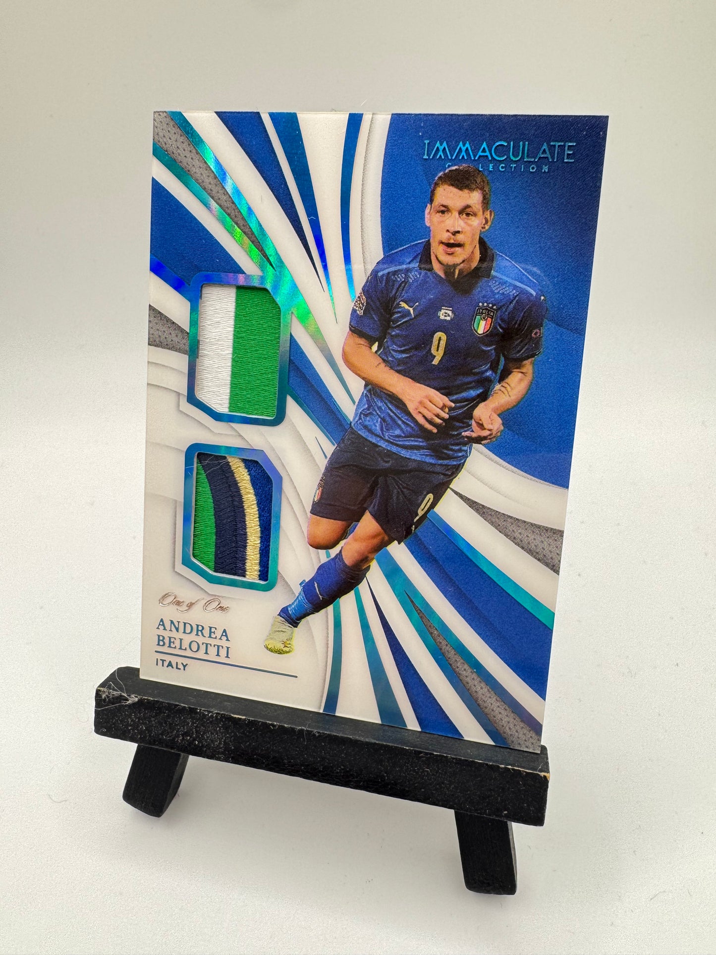 2021 Panini Immaculate Dual Patch Andrea Belotti 1/1 #DP-AB Italy