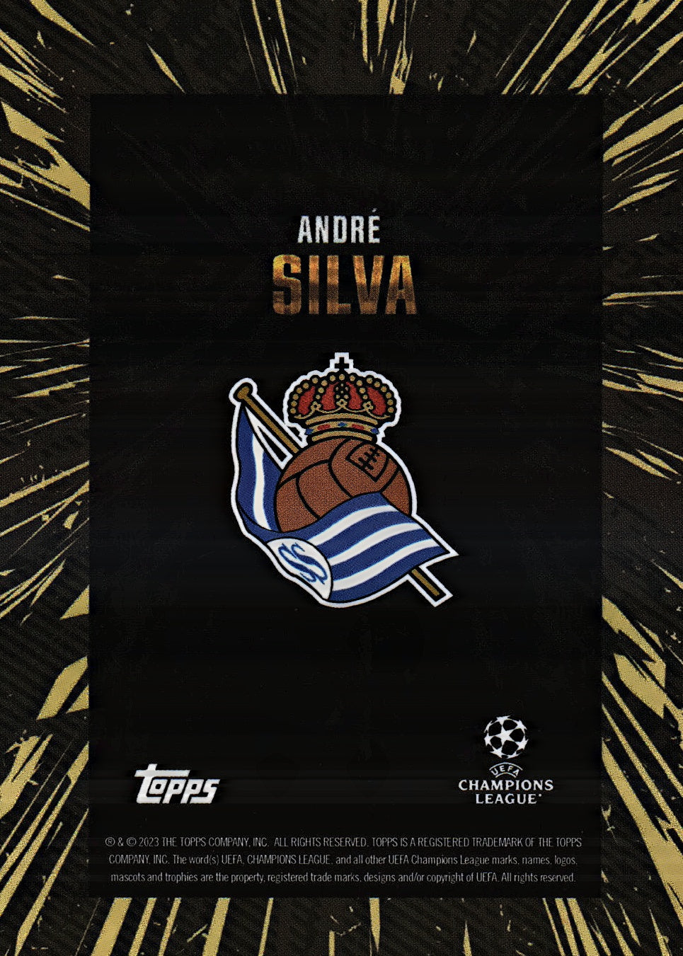 2023 Topps Gold x Whip UCC Andre Silva Real Sociedad