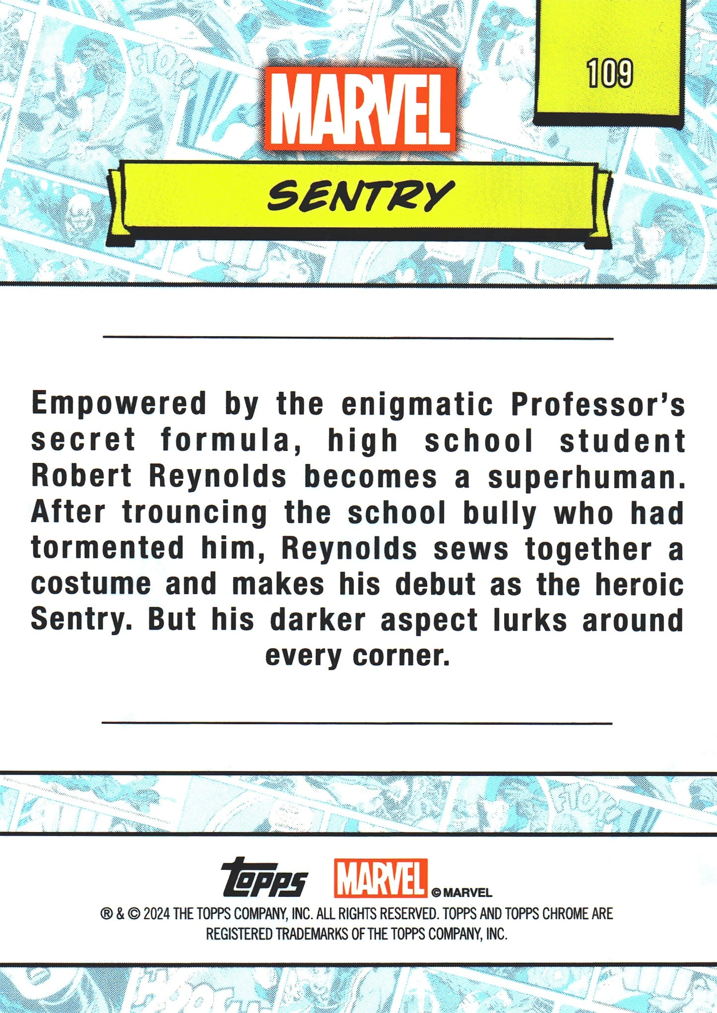 2024 Topps Chrome Marvel Sentry #109