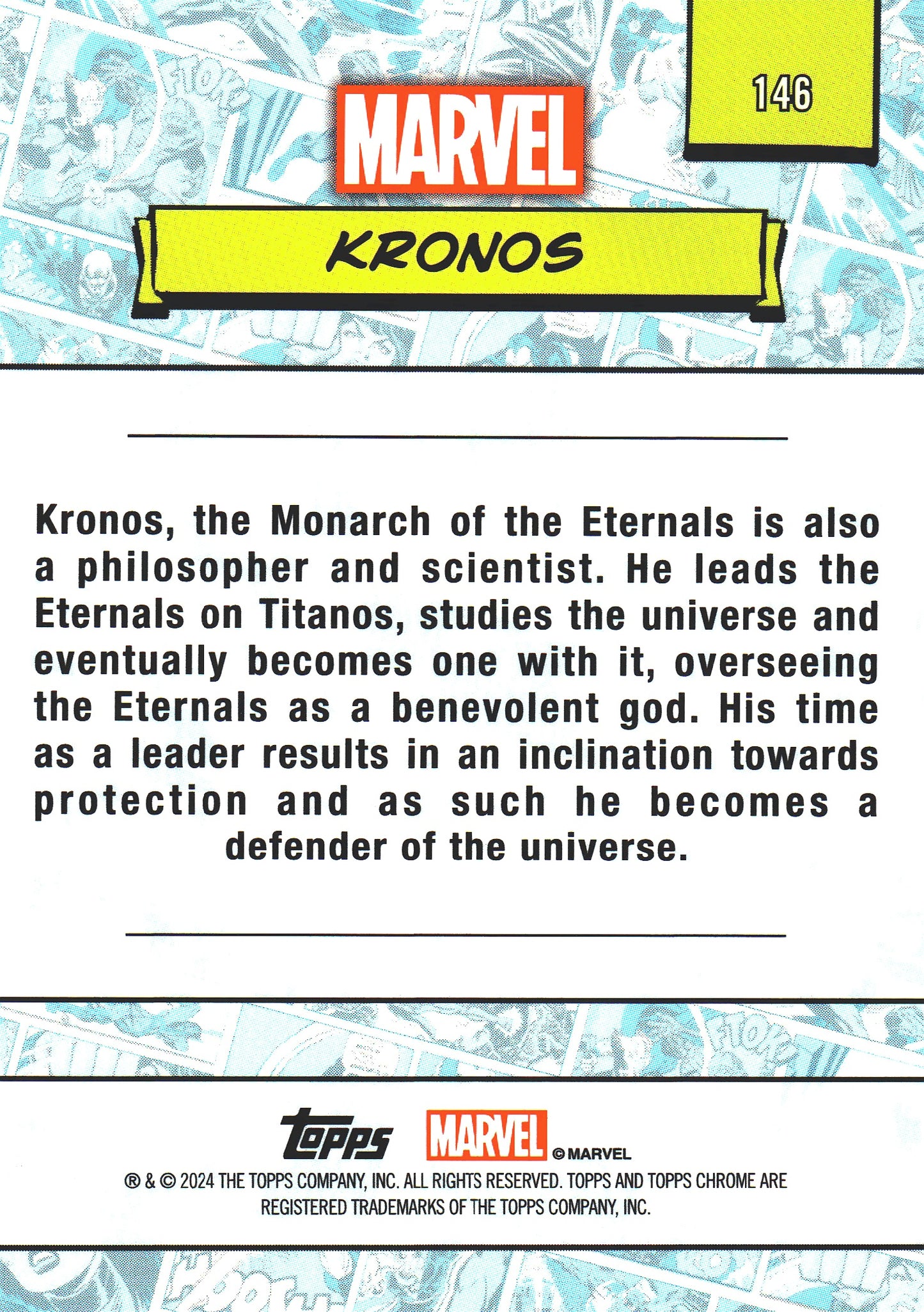 2024 Topps Chrome Marvel Kronos #146