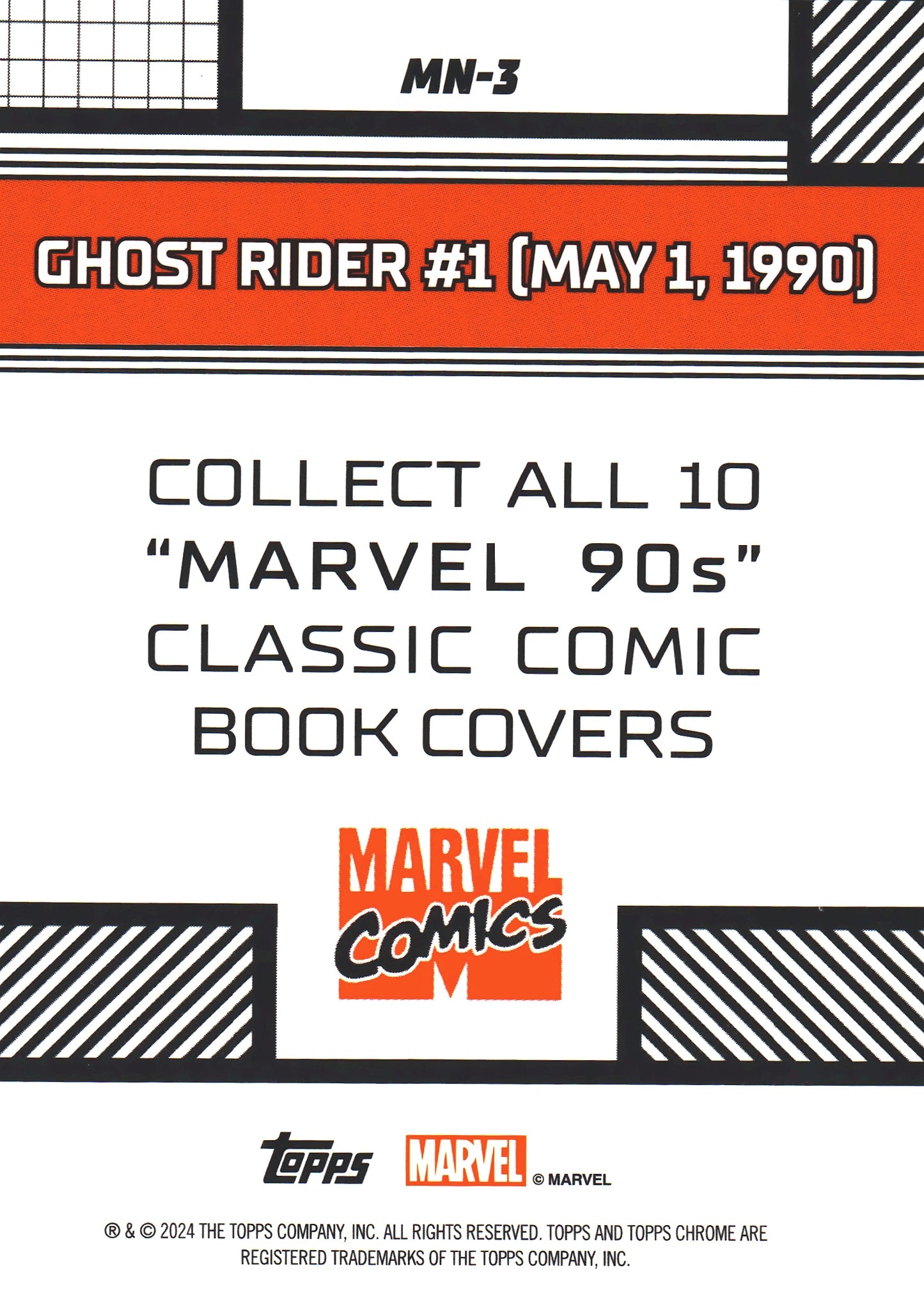 2024 Topps Chrome Marvel 90s Ghost Rider #1 #MN-3