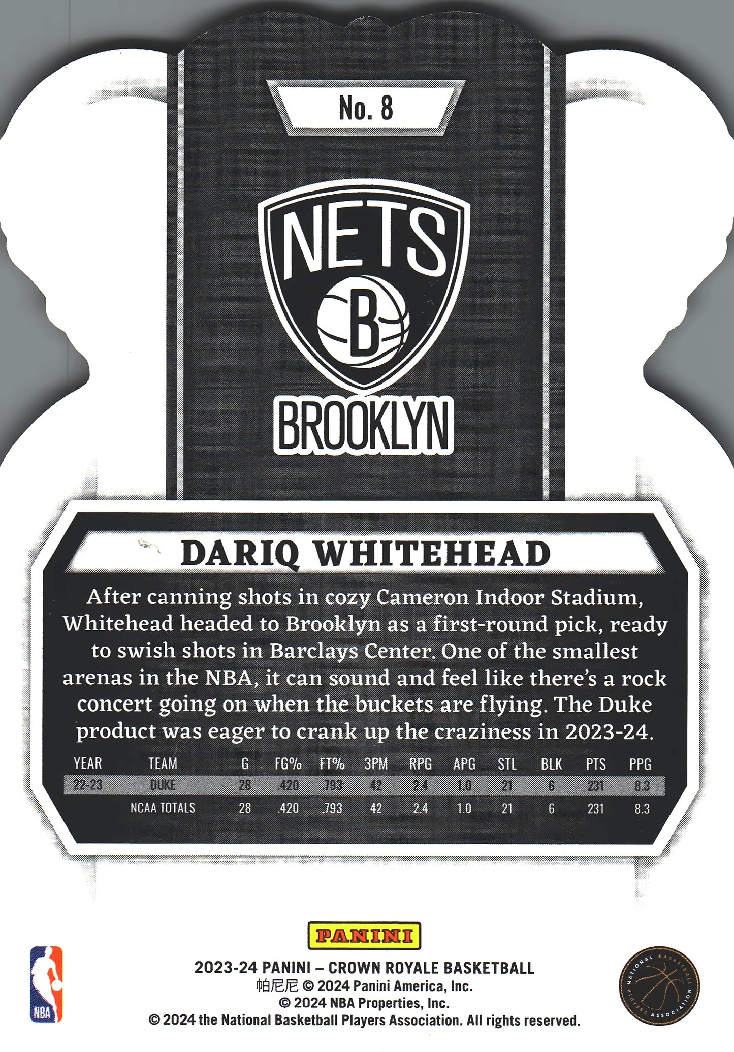 2023 Panini Crown Royale Cystal Taylor Hendricks #64 Utah Jazz