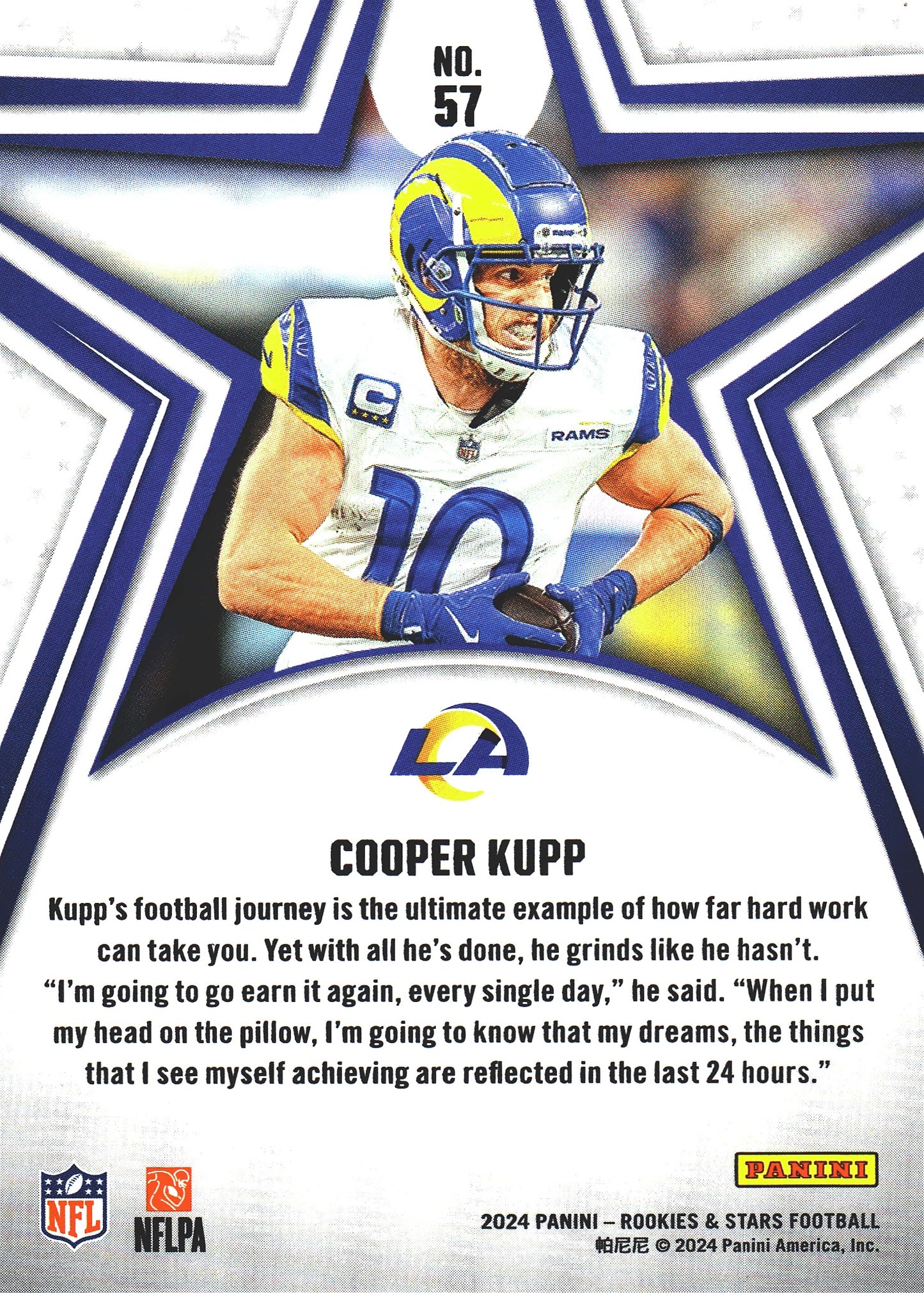 2024 Panini Rookie & Stars Cooper Kupp #57 Los Angeles Rams