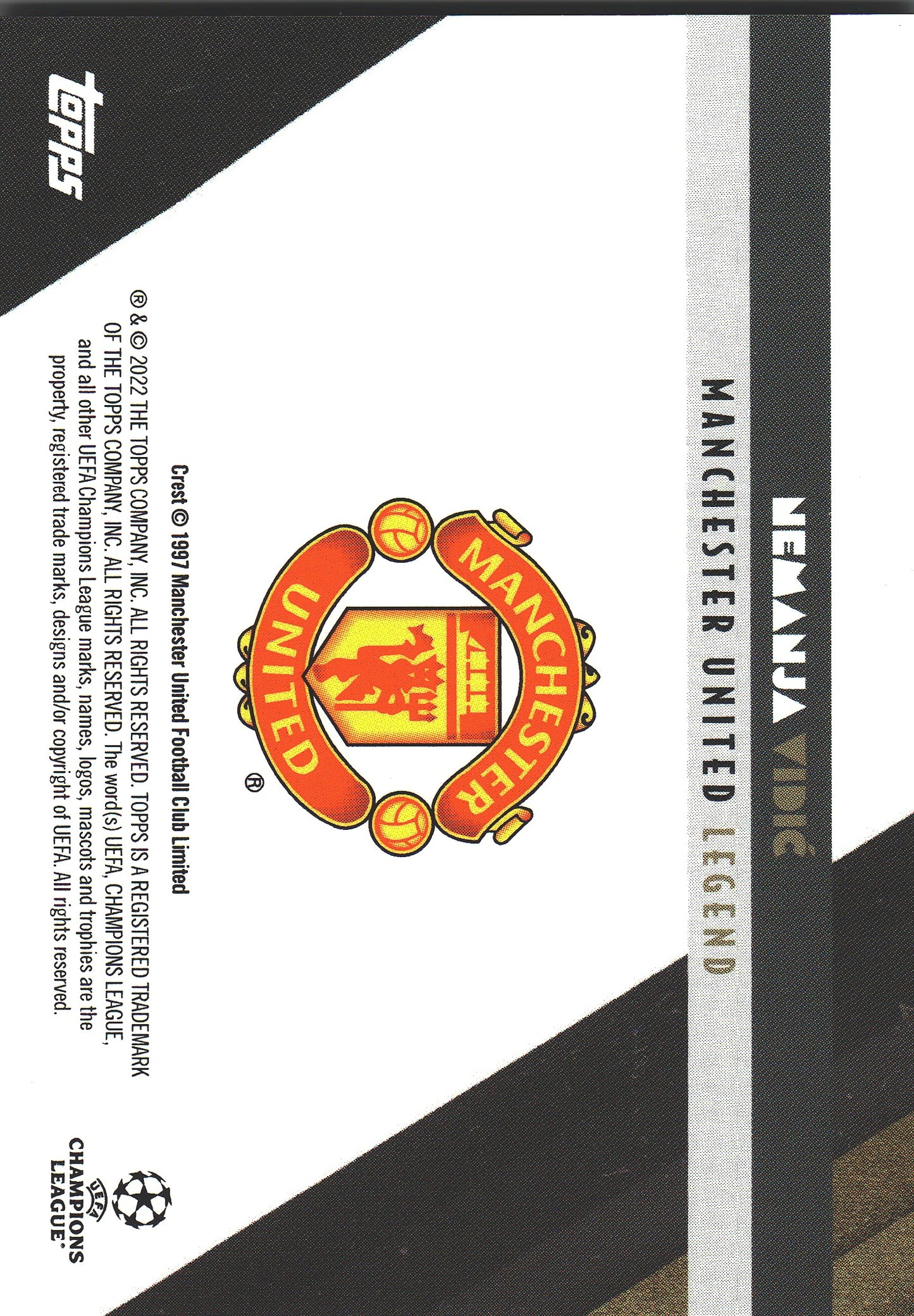 2022 Topps Deco UCC Nemanja Vidic Legends Manchester United