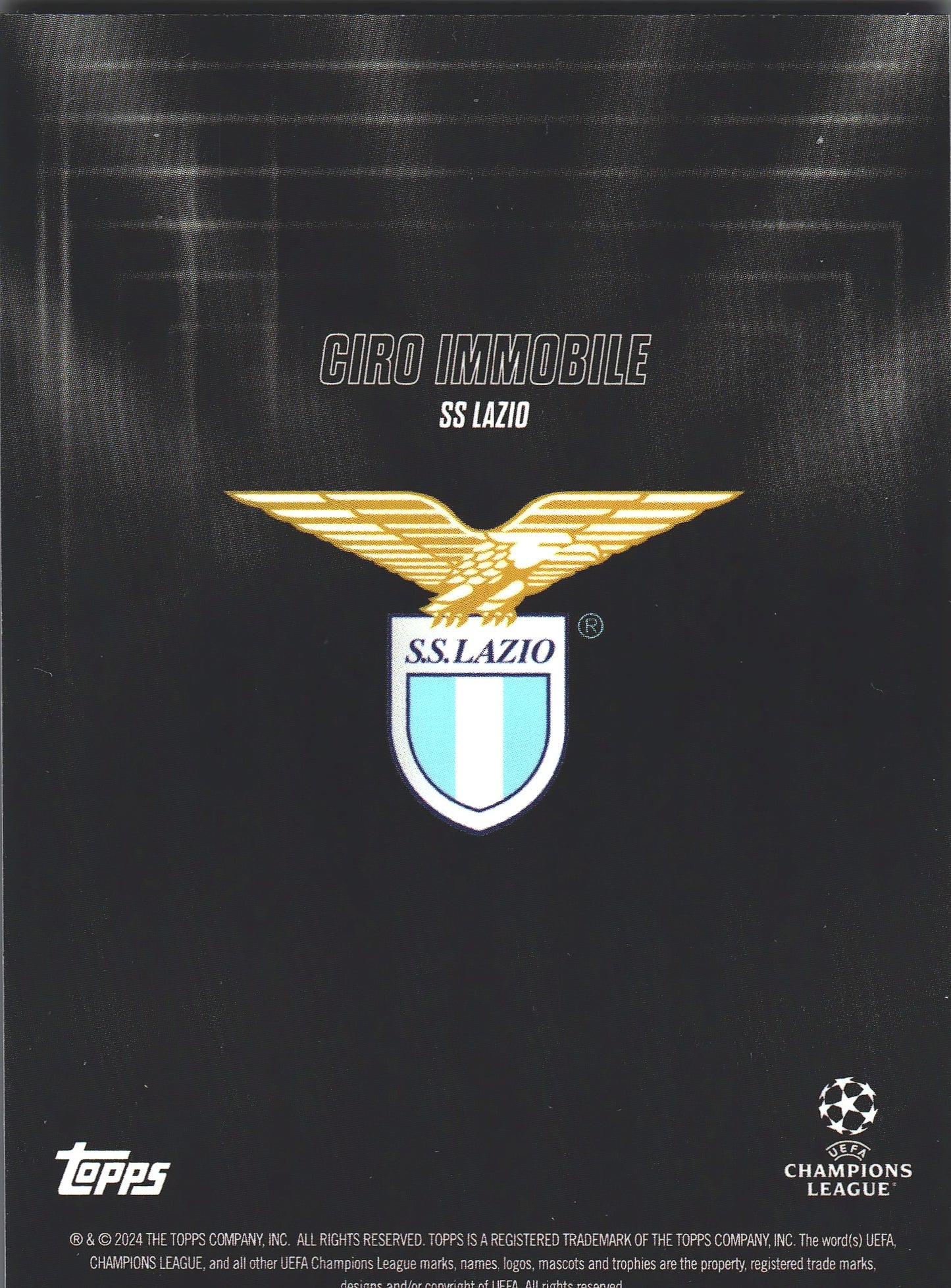 2023 Topps Showtime Ciro Immobile Black /99 Lazio