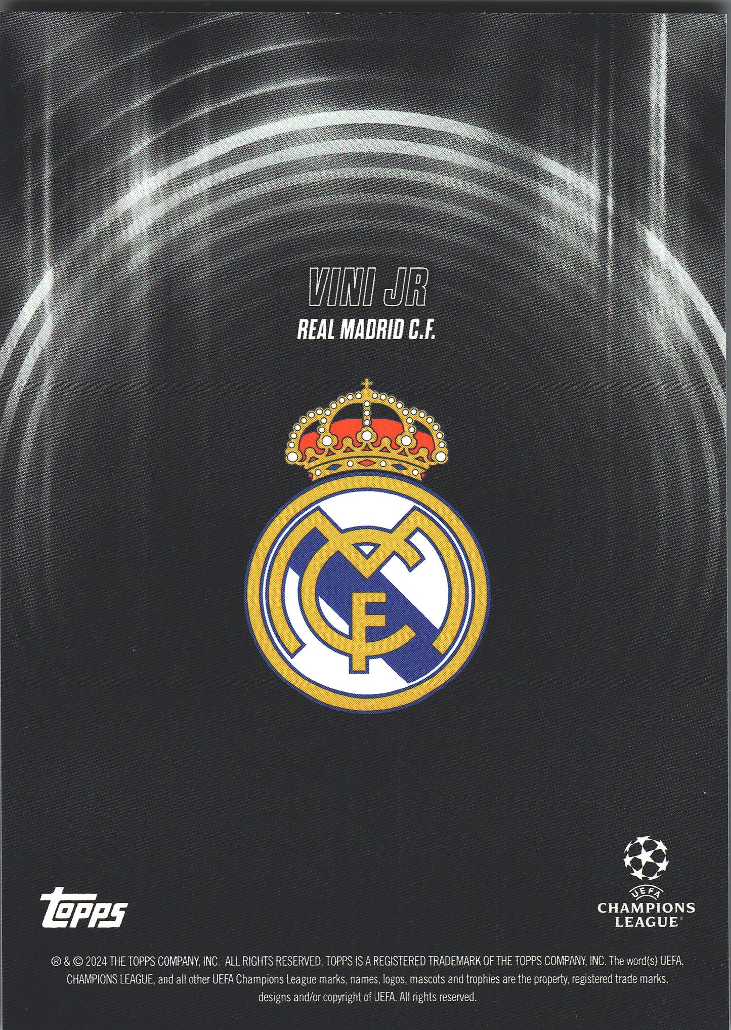 2023 Topps Showtime Vini Jr Black /99 Real Madrid