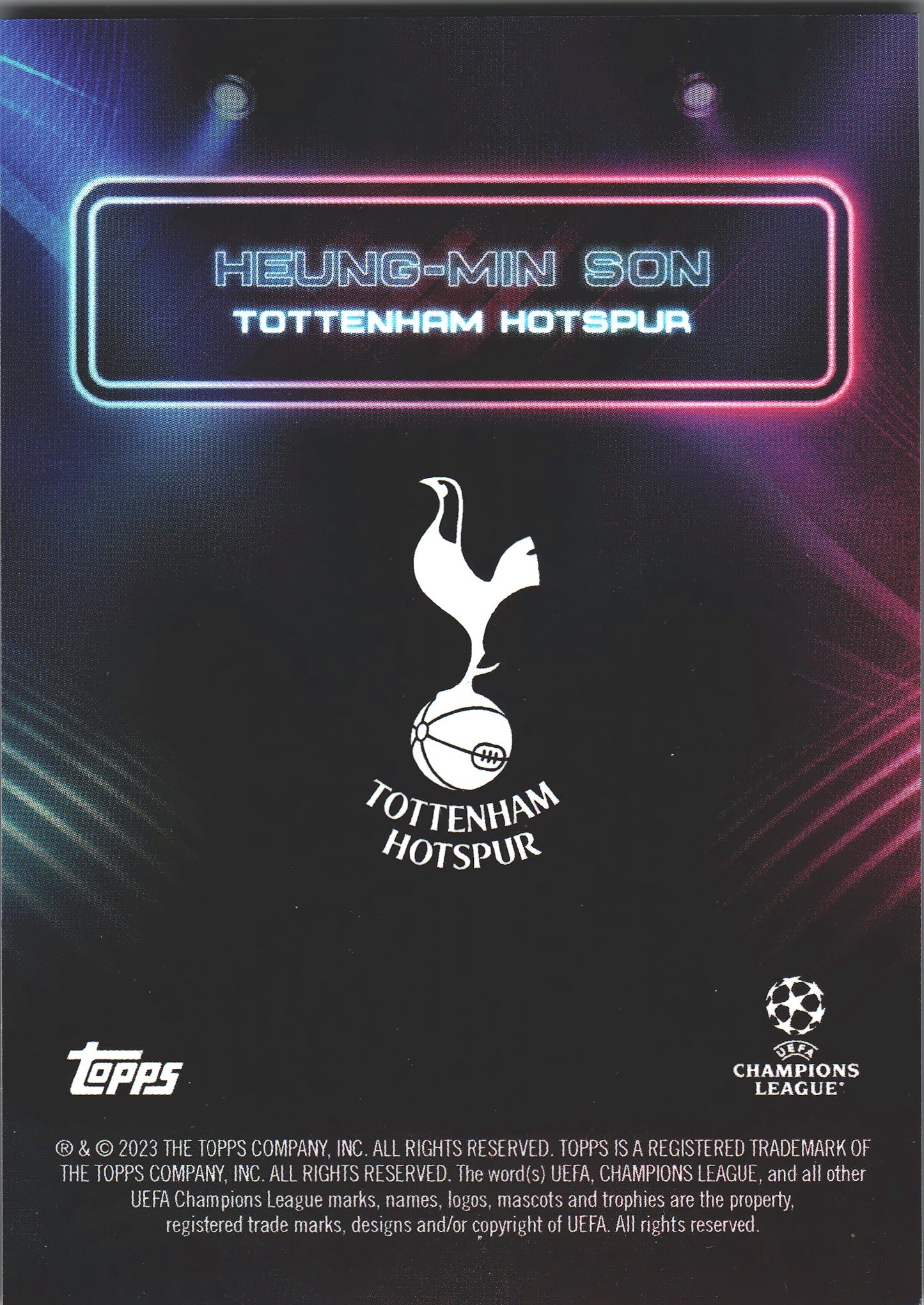 2022 Topps Showtime Heung Min Son Tottenham