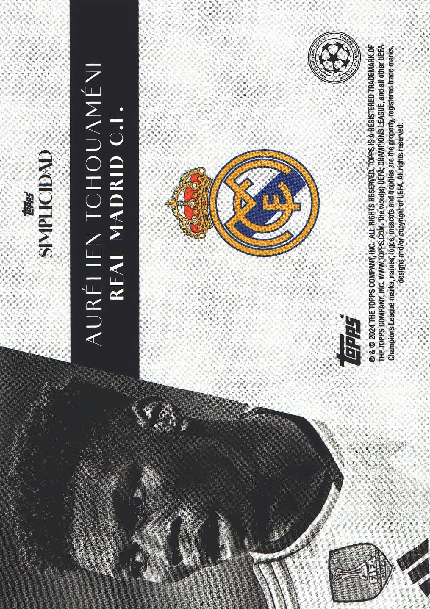 2023 Topps Simplicidad UCC Aurelien Tchouameni Real Madrid