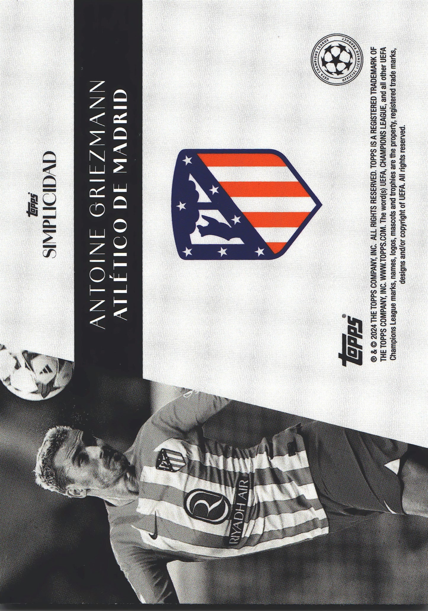 2023 Topps Simplicidad UCC Antoine Griezmann Atletico Madrid