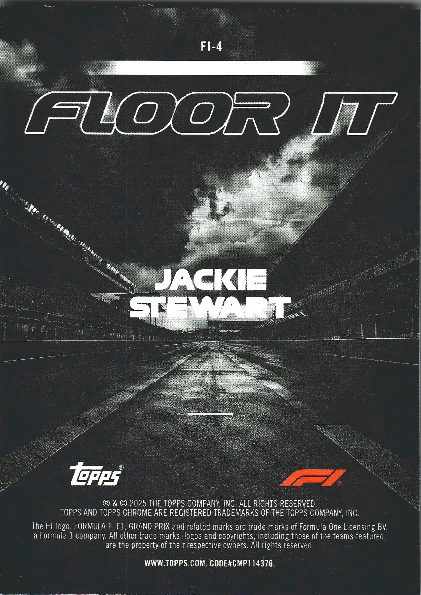 2025 Topps Chrome Formula 1 Floor It Jackie Stewart #FI-4 Tyrell
