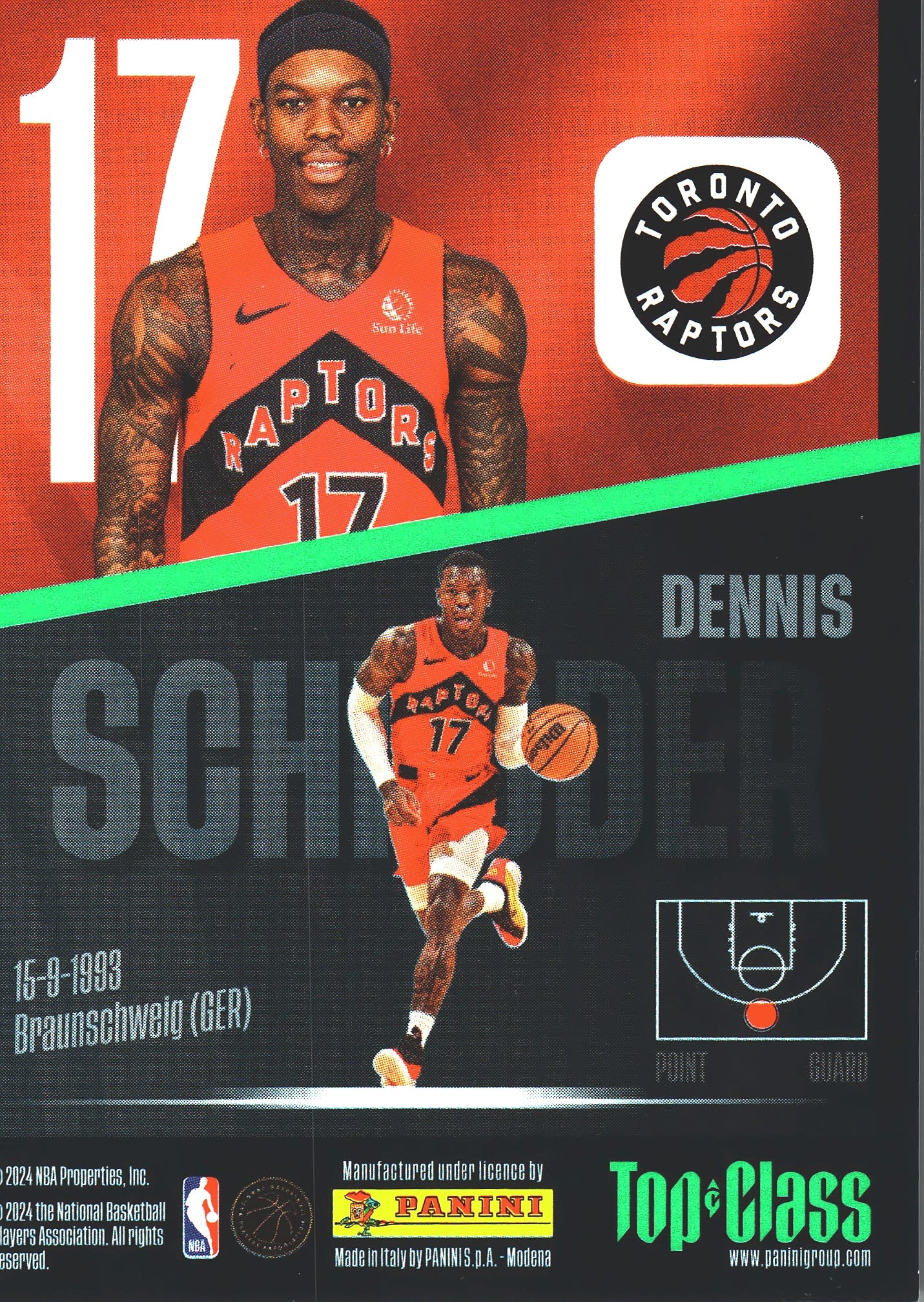 2023 Panini Top Class NBA Holo Giants Dennis Schroder Toronto Raptors
