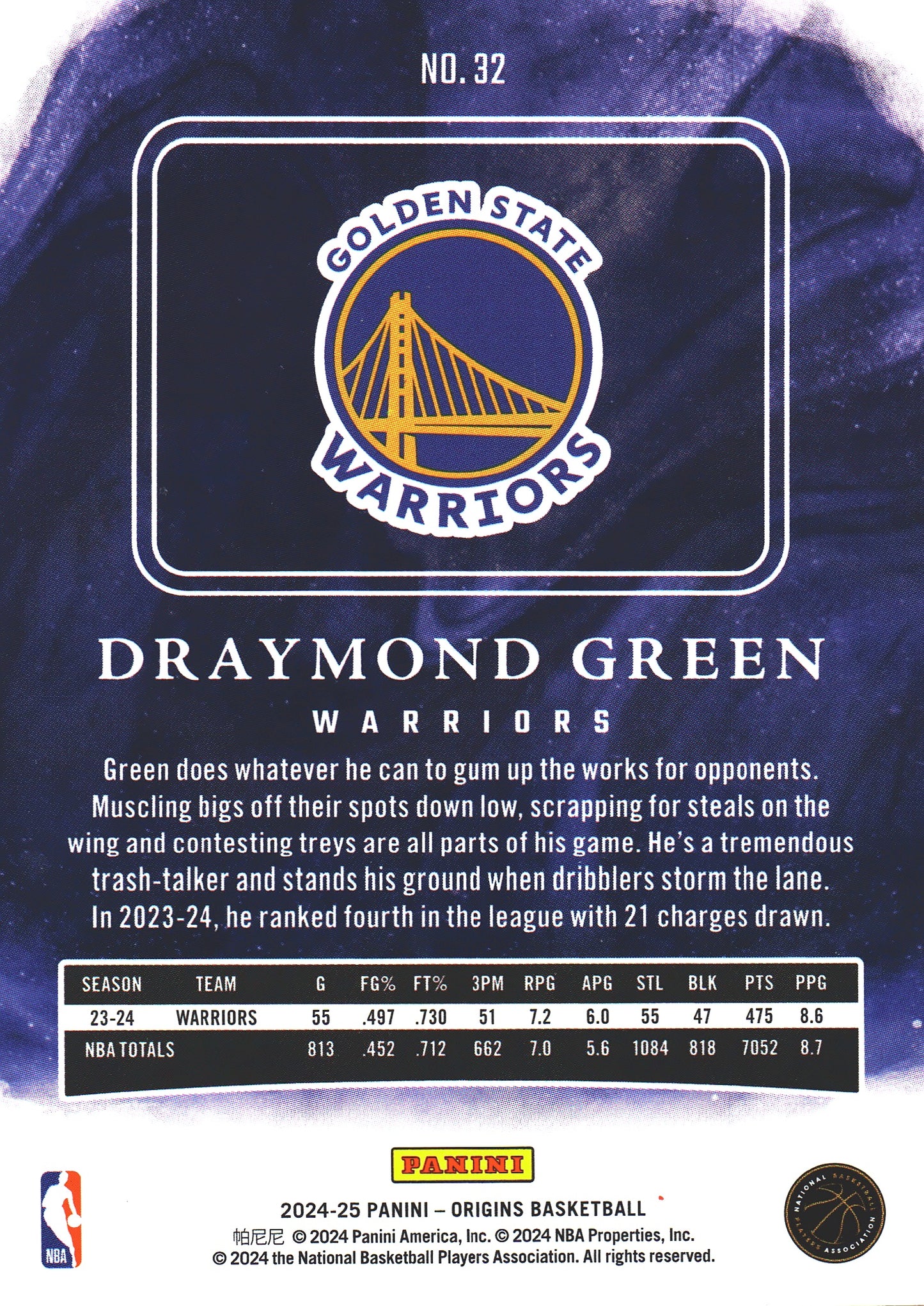 2024 Panini Origins Draymond Green #32 Golden State Warriors