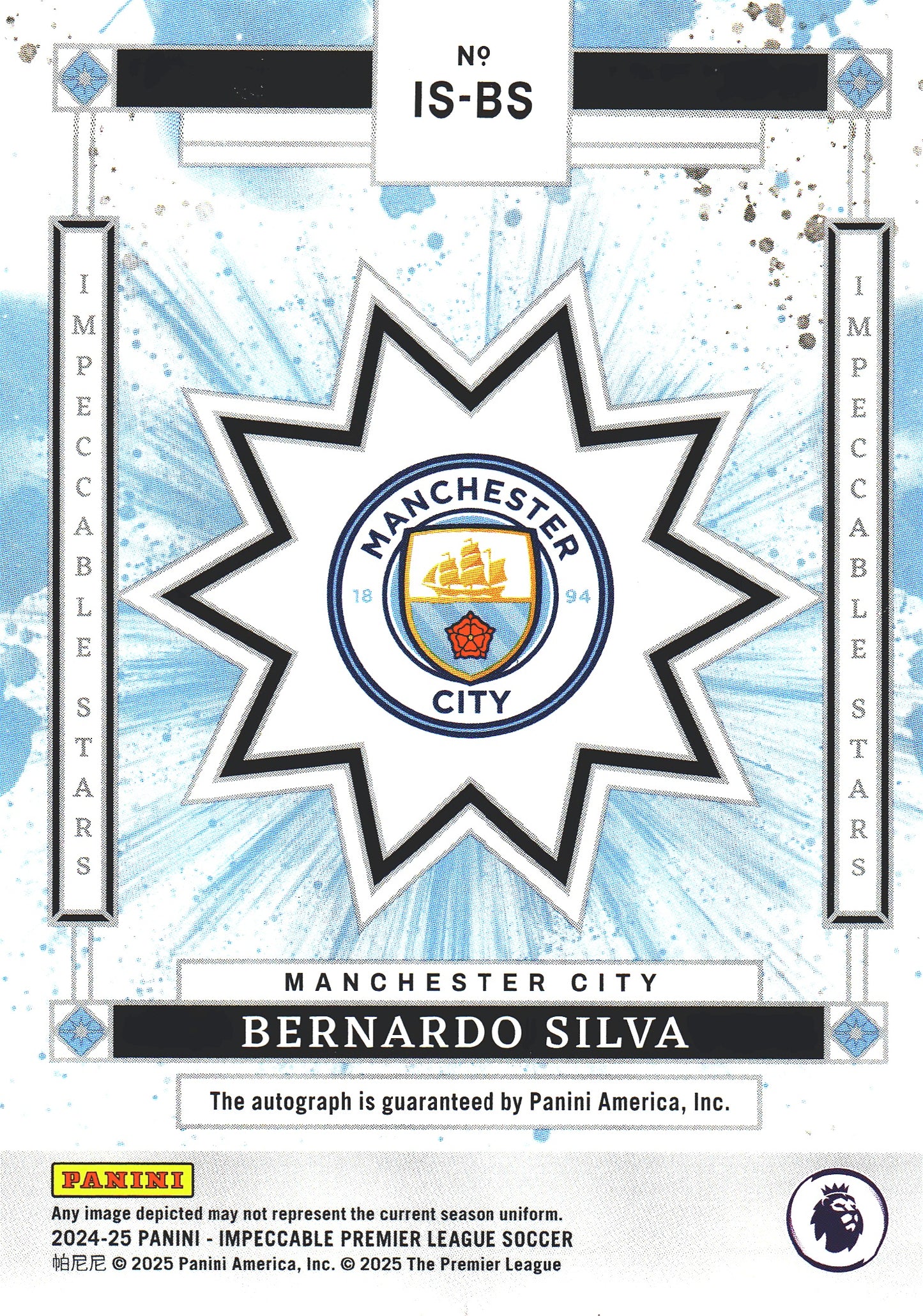 2024 Panini Impeccable Bernardo Silva /75 #IS-BS Manchester City