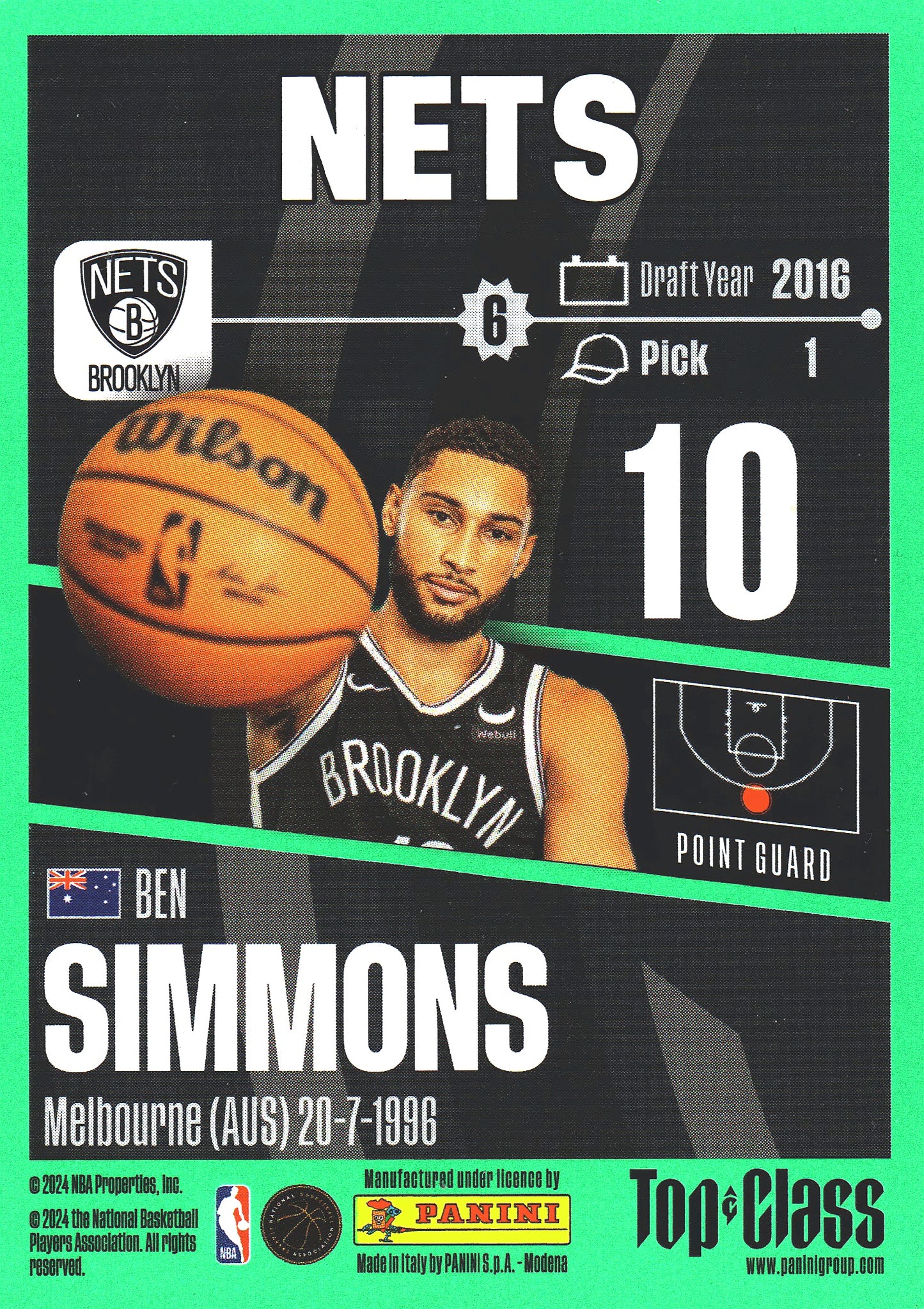 2023 Panini Top Class NBA Ben Simmons #11 Brooklyn Nets