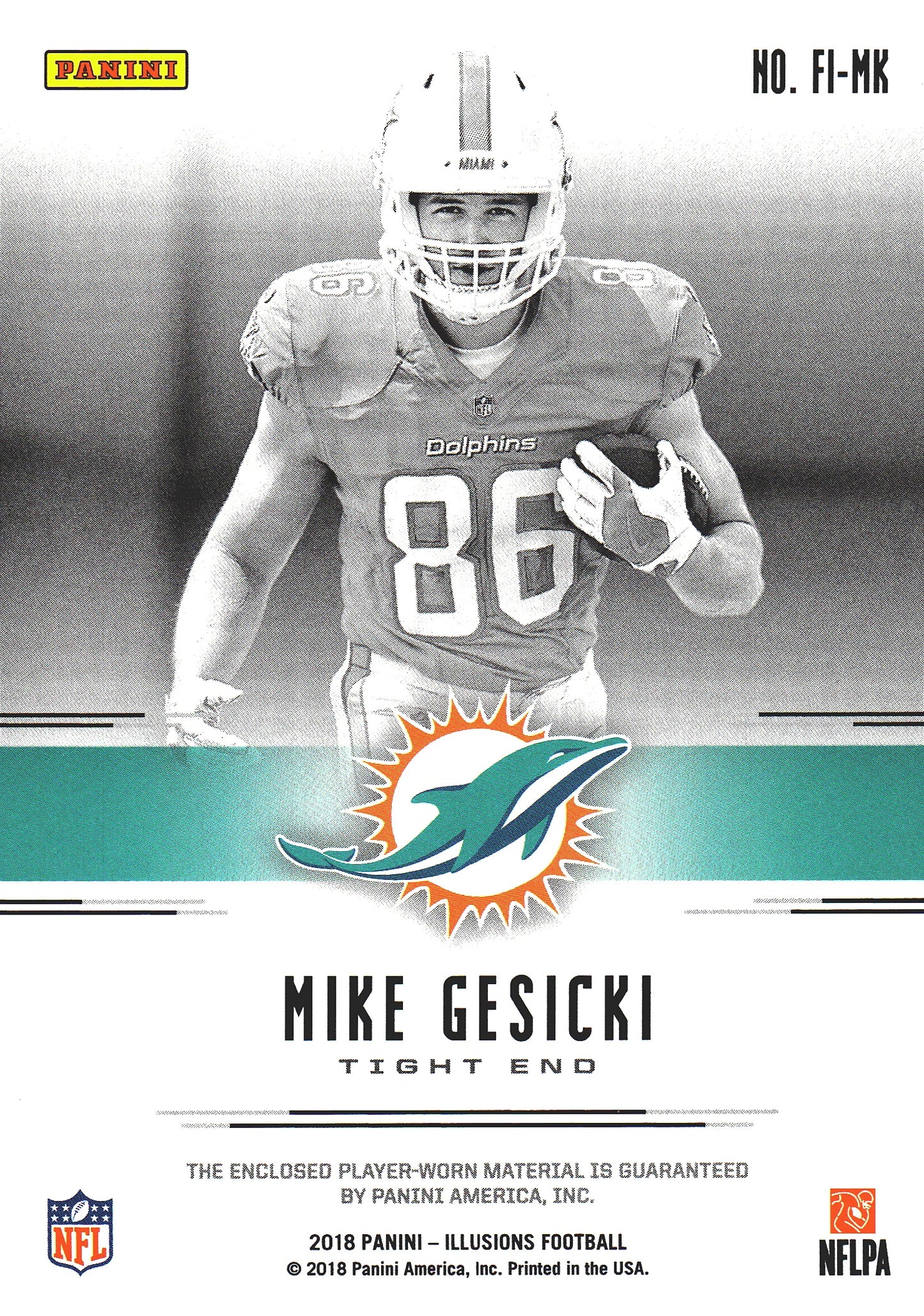 2018 Panini Illusions First Impressions /499 Mike Gesicki #FI-MG Miami Dolphins
