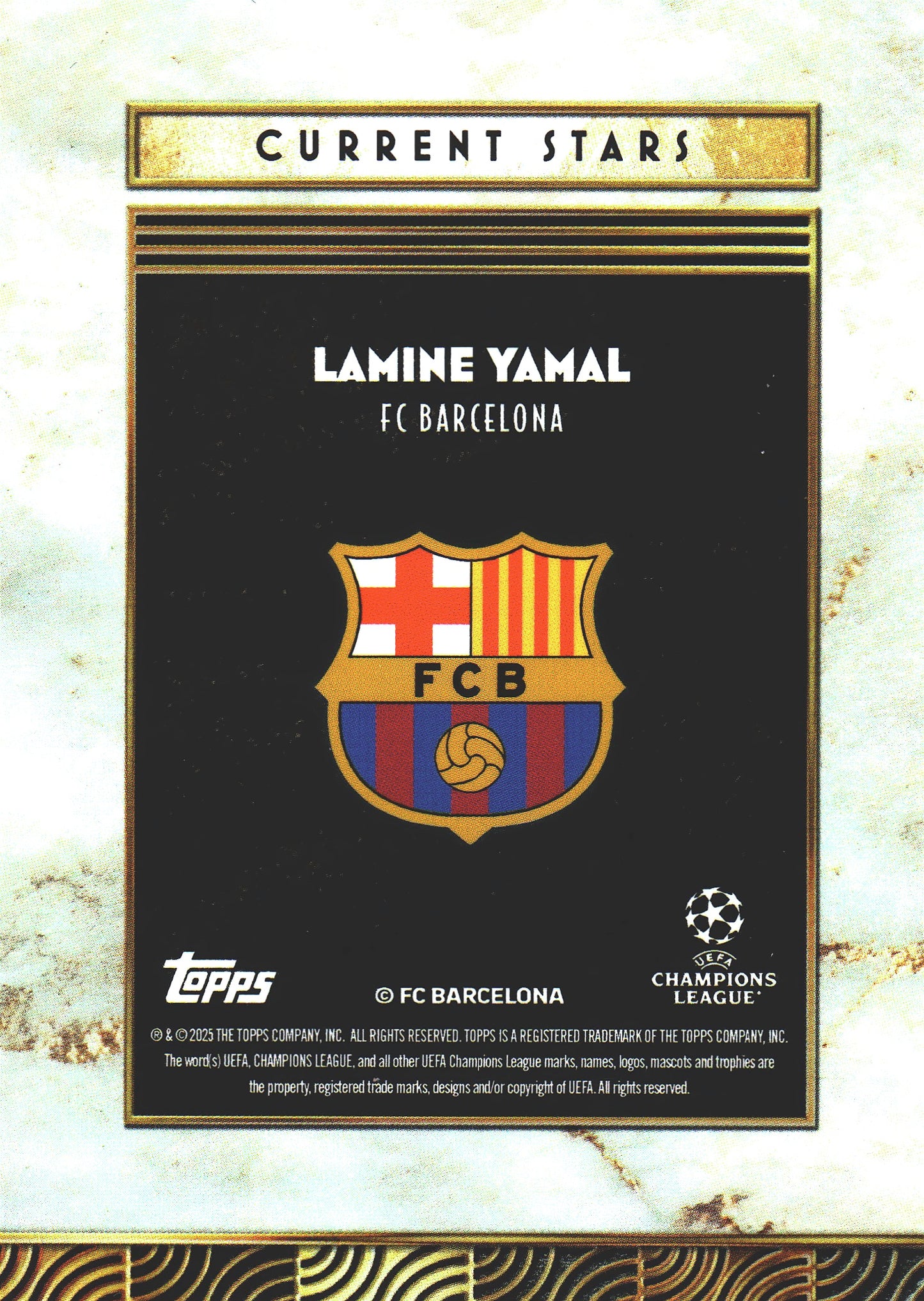 2025 Topps Deco UCC Current Stars Lamine Yamal FC Barcelona