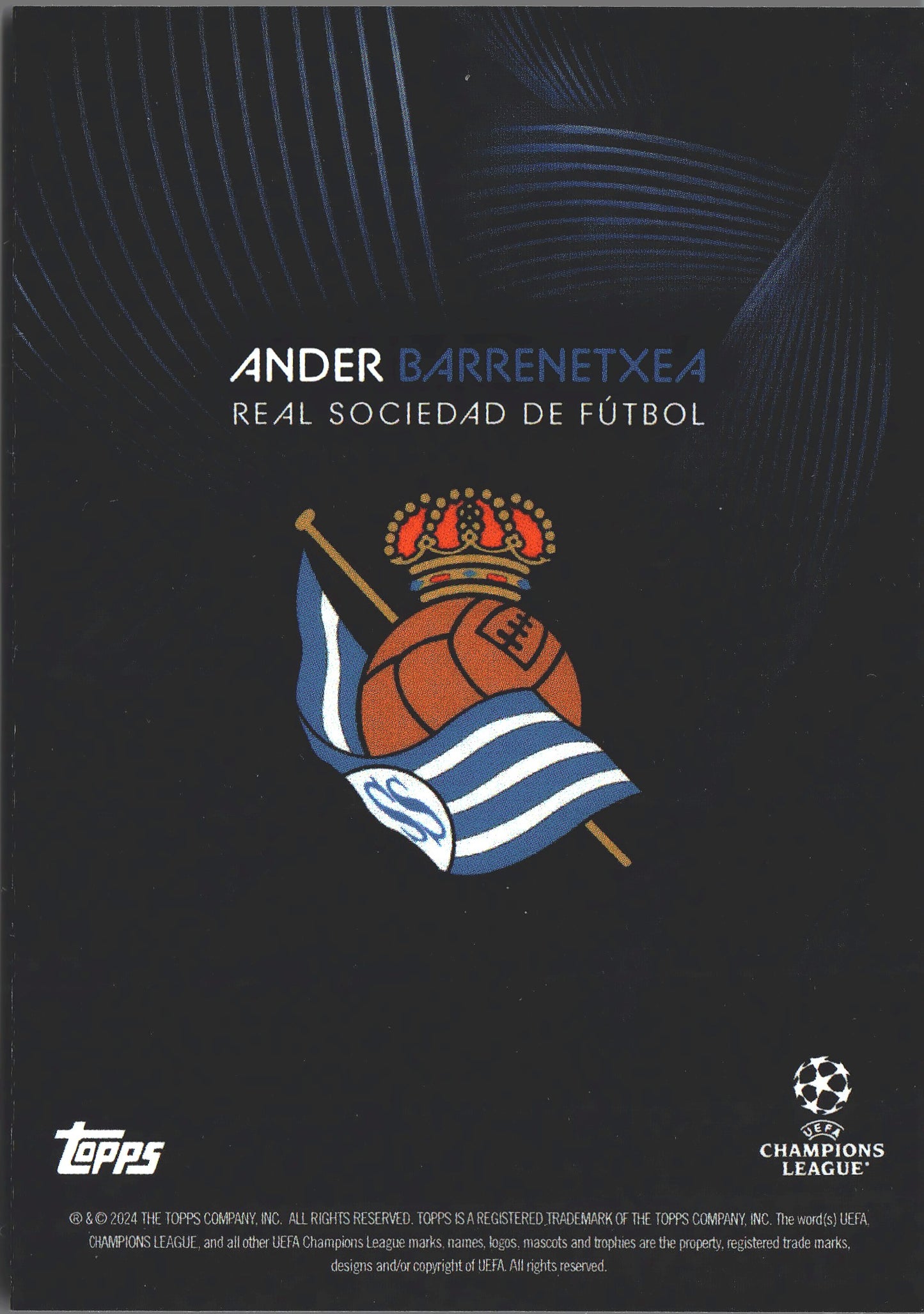 2023 Topps Knockout UCC Ander Barrenetxea CS Real Sociedad