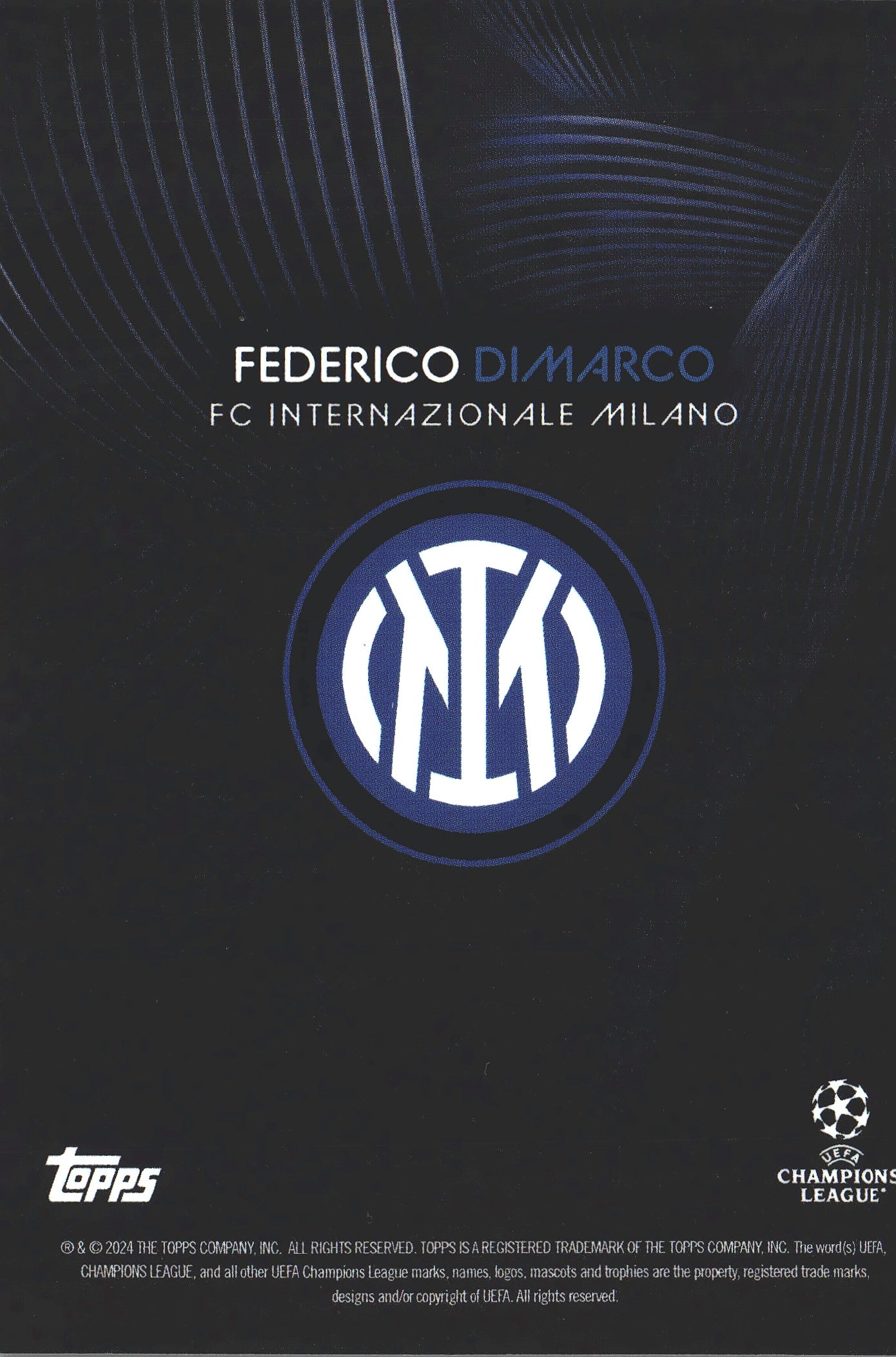 2023 Topps Knockout UCC Federico Dimarco CS Inter Milan