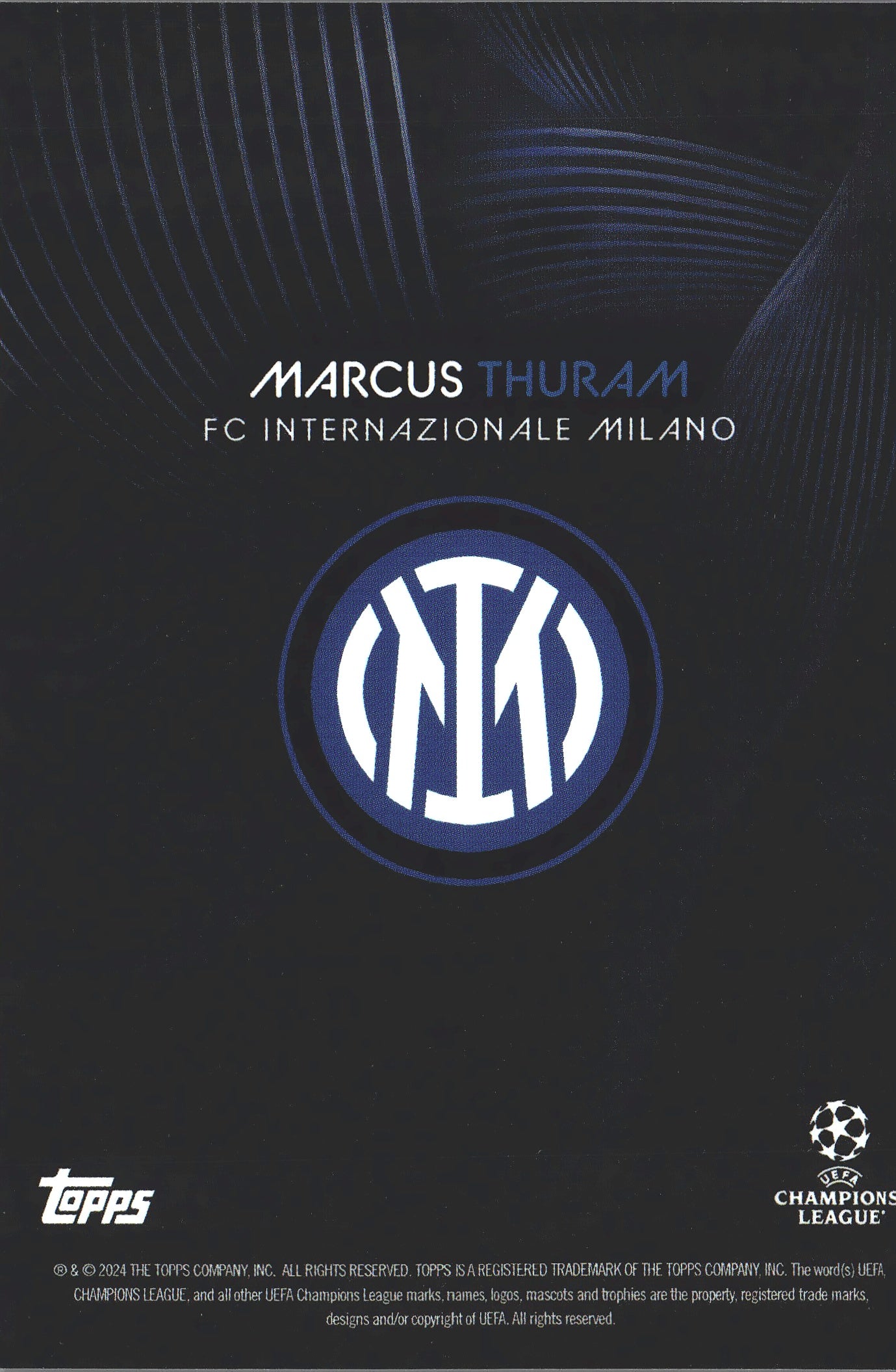2023 Topps Knockout UCC Marcus Thuram CS Inter Milan