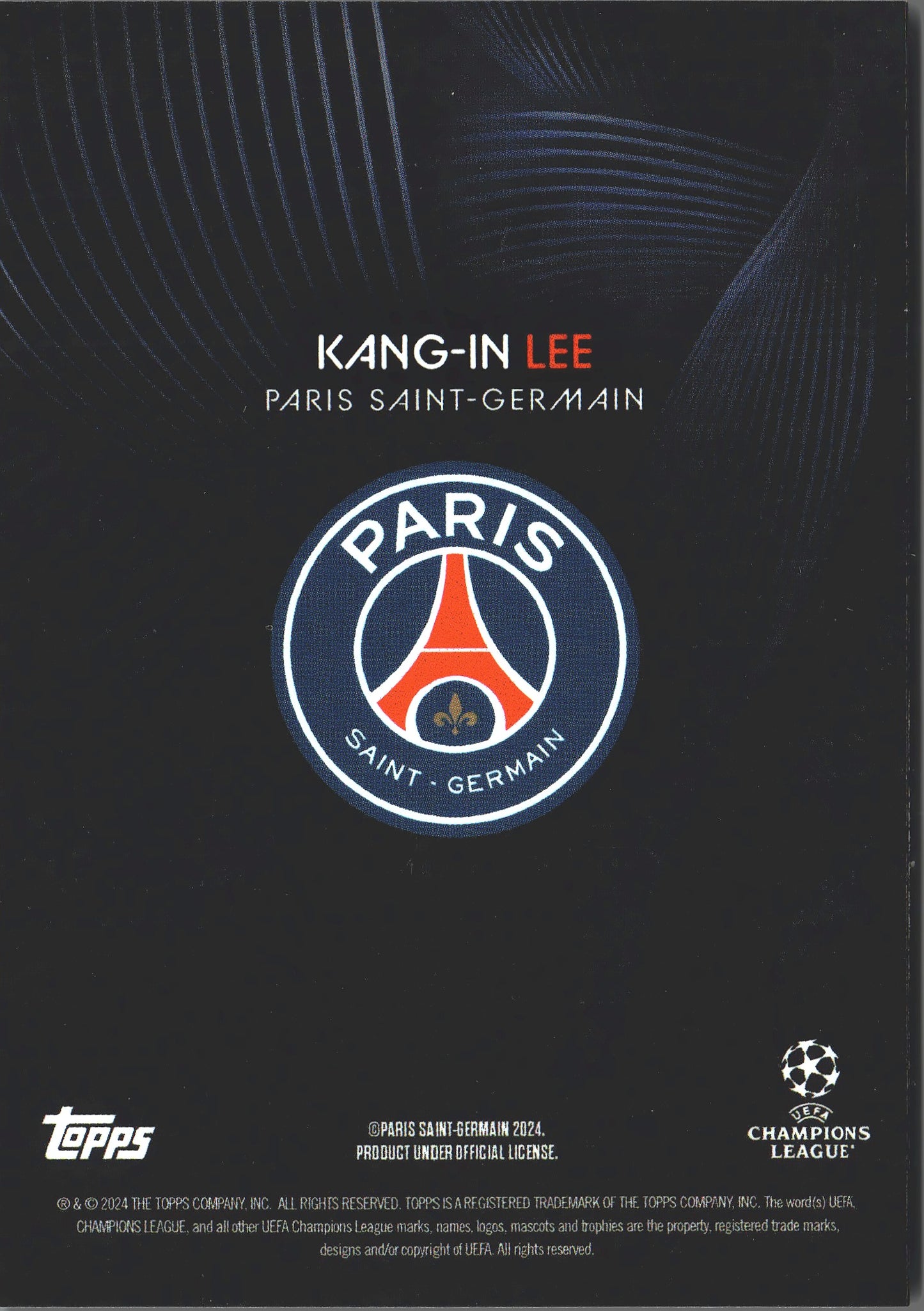 2023 Topps Knockout UCC Kang-in Lee CS Paris Saint-Germain
