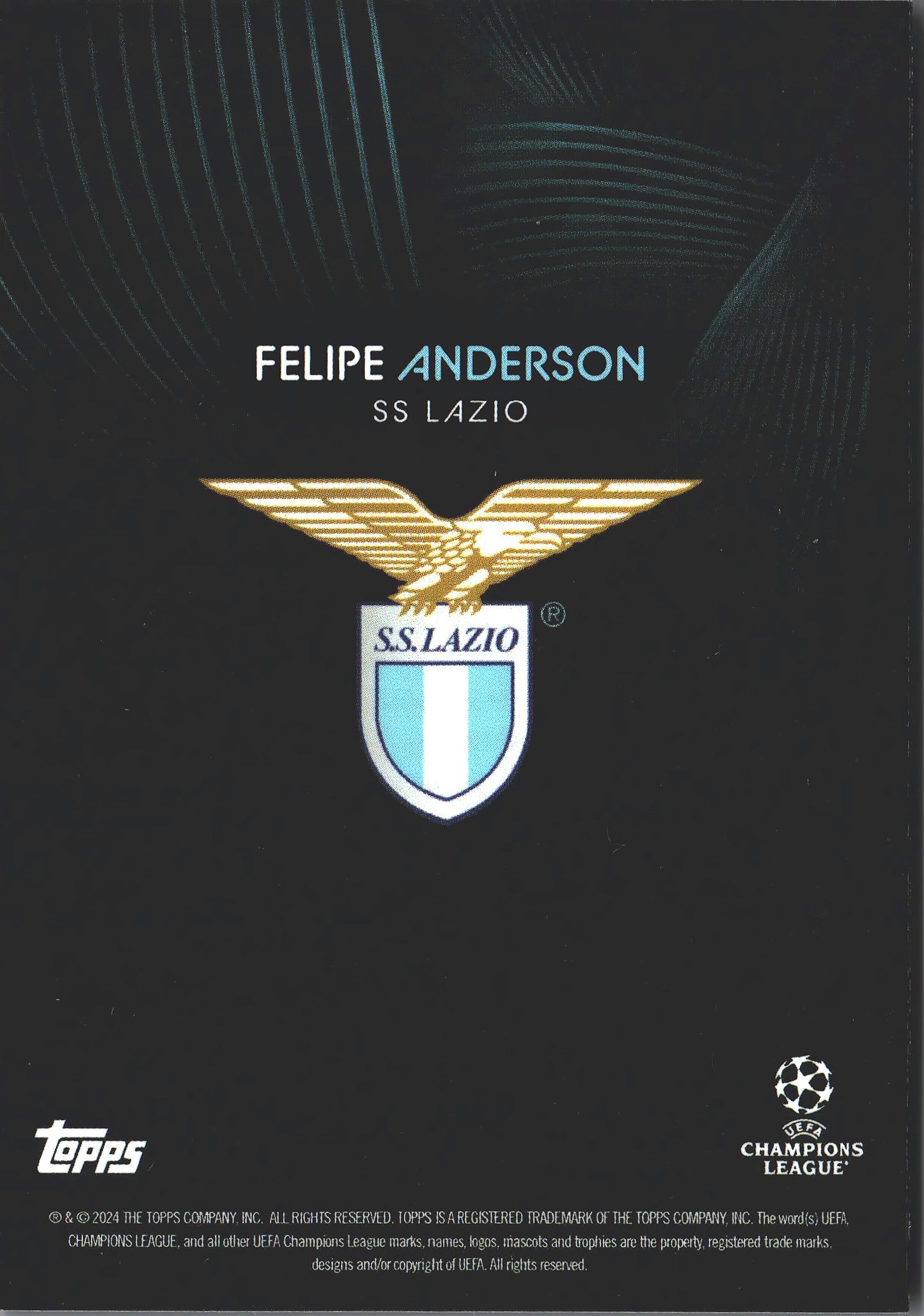 2023 Topps Knockout UCC Felipe Anderson CS Lazio