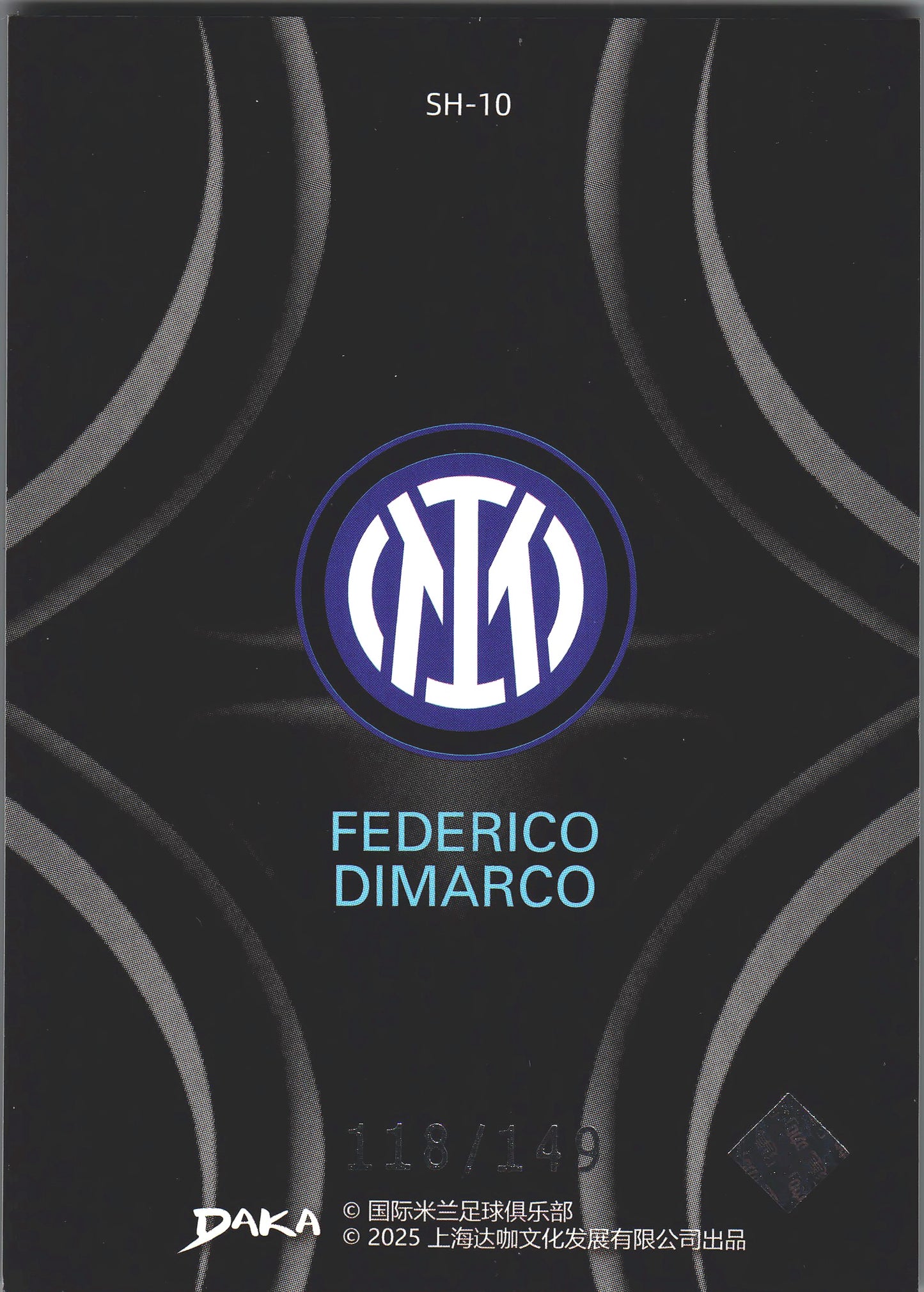 2025 Daka Inter Milan Federico Dimarco /149 #SG-10 Inter Milan
