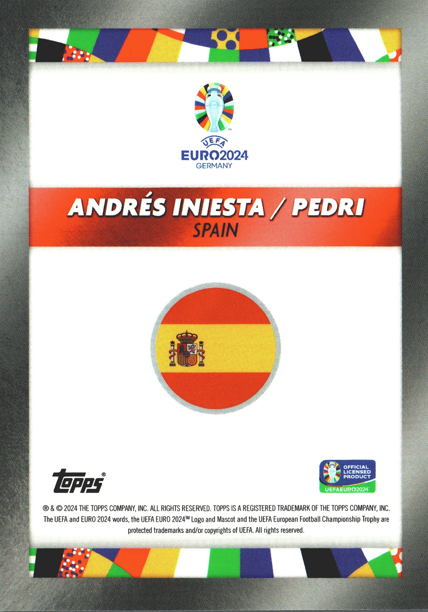 2024 Topps Curated Set Pedri / Andrés Iniesta Spain