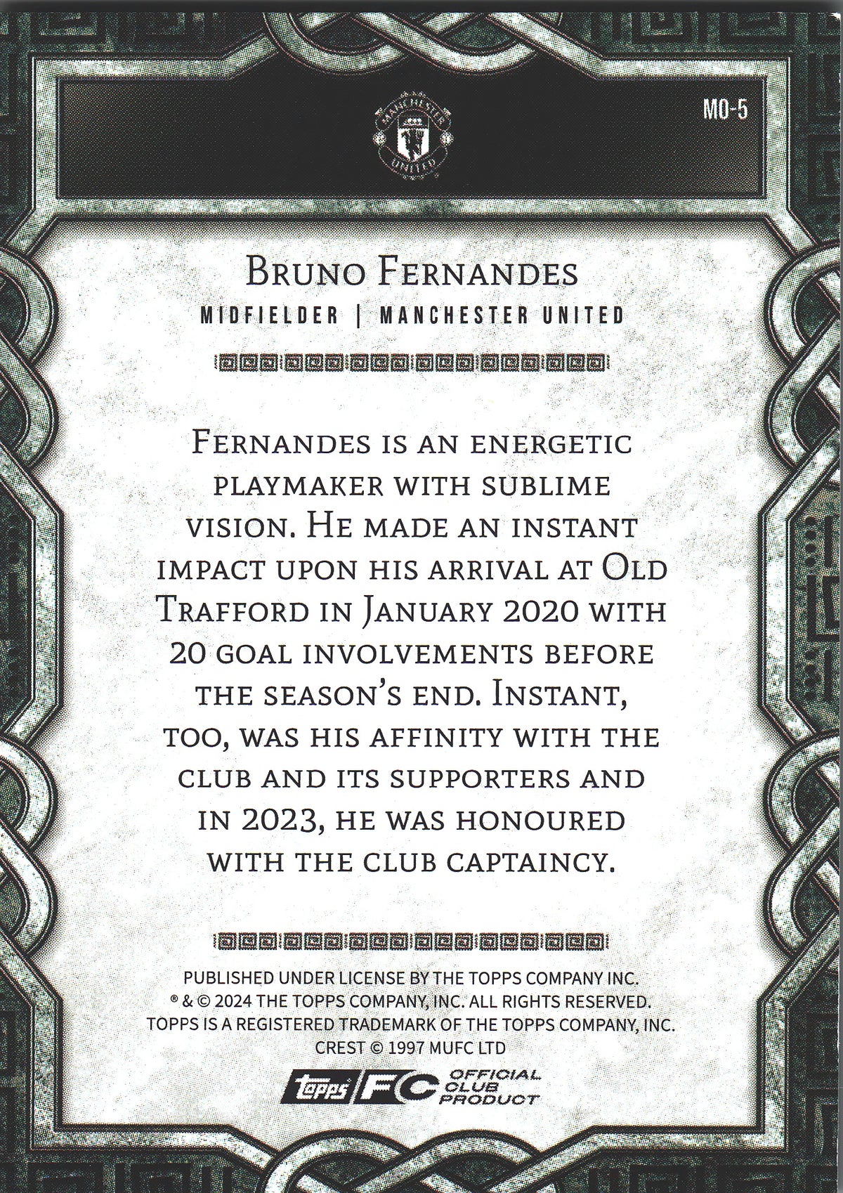 2024 Topps Manchester United Fan Set Monolith Bruno Fernandes #MO-5