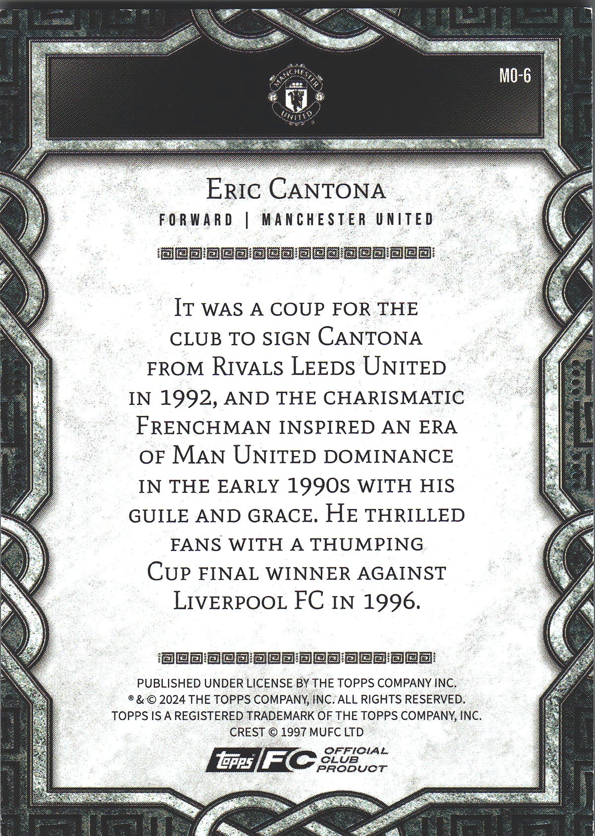 2024 Topps Manchester United Fan Set Monolith Eric Cantona #MO-6