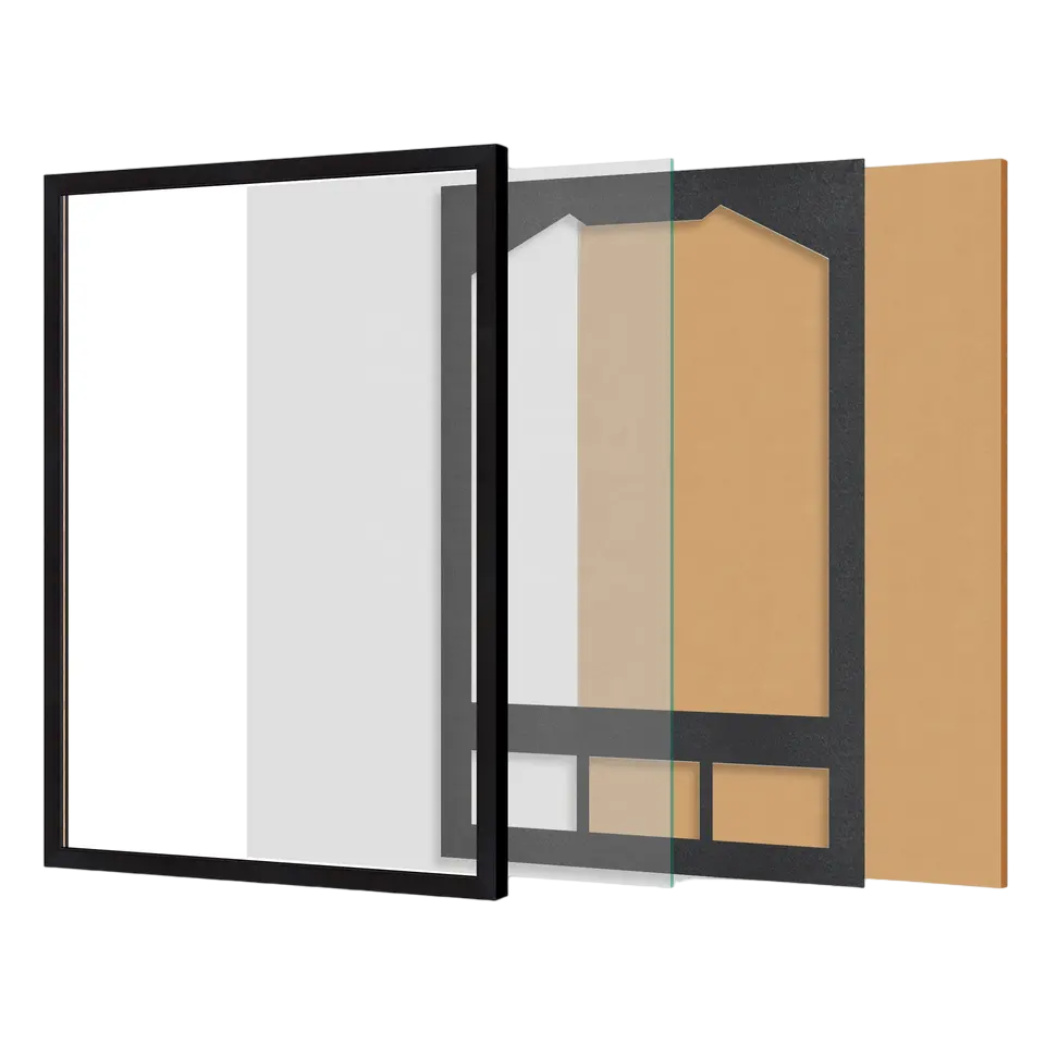 Cadre personnalisable 80x60 cm pour maillot de football et de basketball