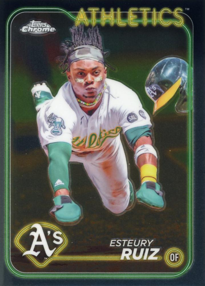 2024 Topps Chrome Esteury Ruiz Oakland Athletics #241