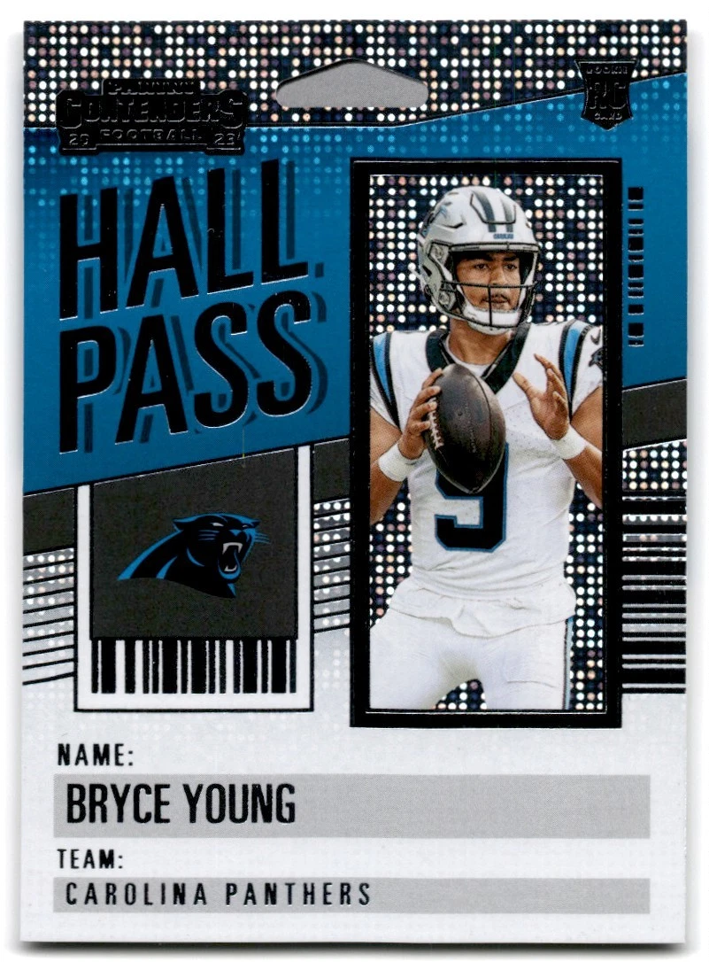 2023 Panini Contenders Hall Pass Bryce Young RC Carolina Panthers #23