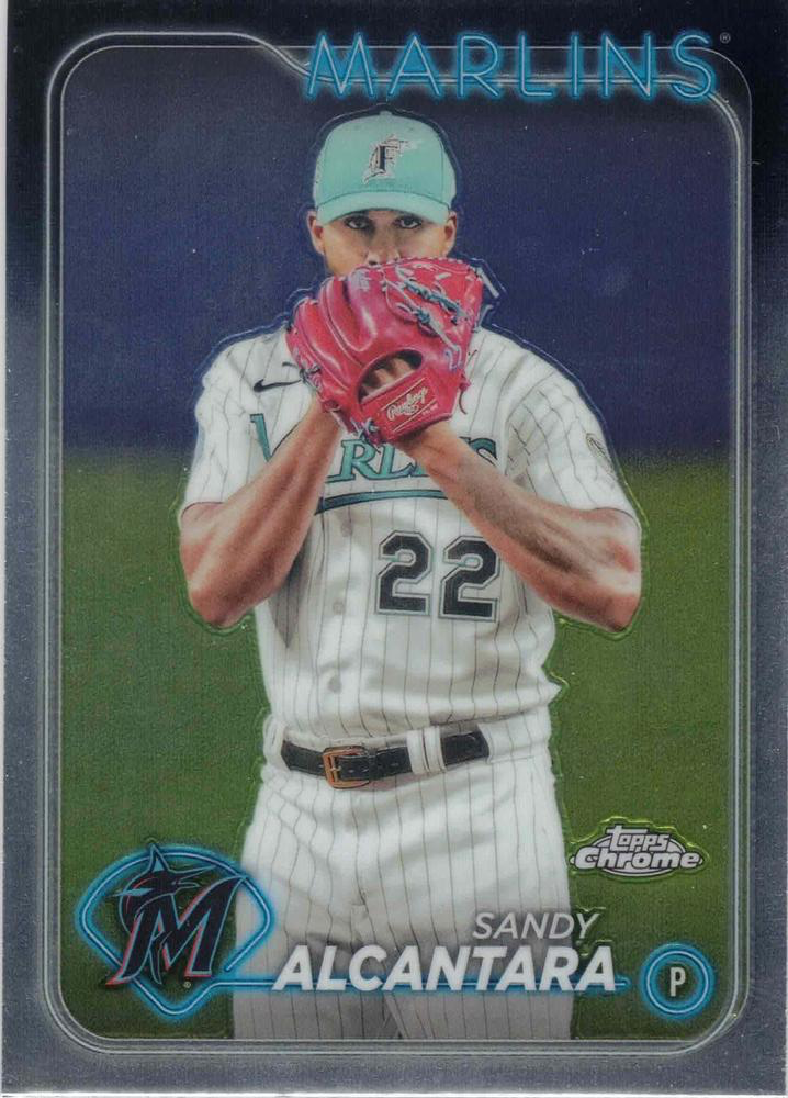 2024 Topps Chrome Sandy Alcantara Miami Marlins #138