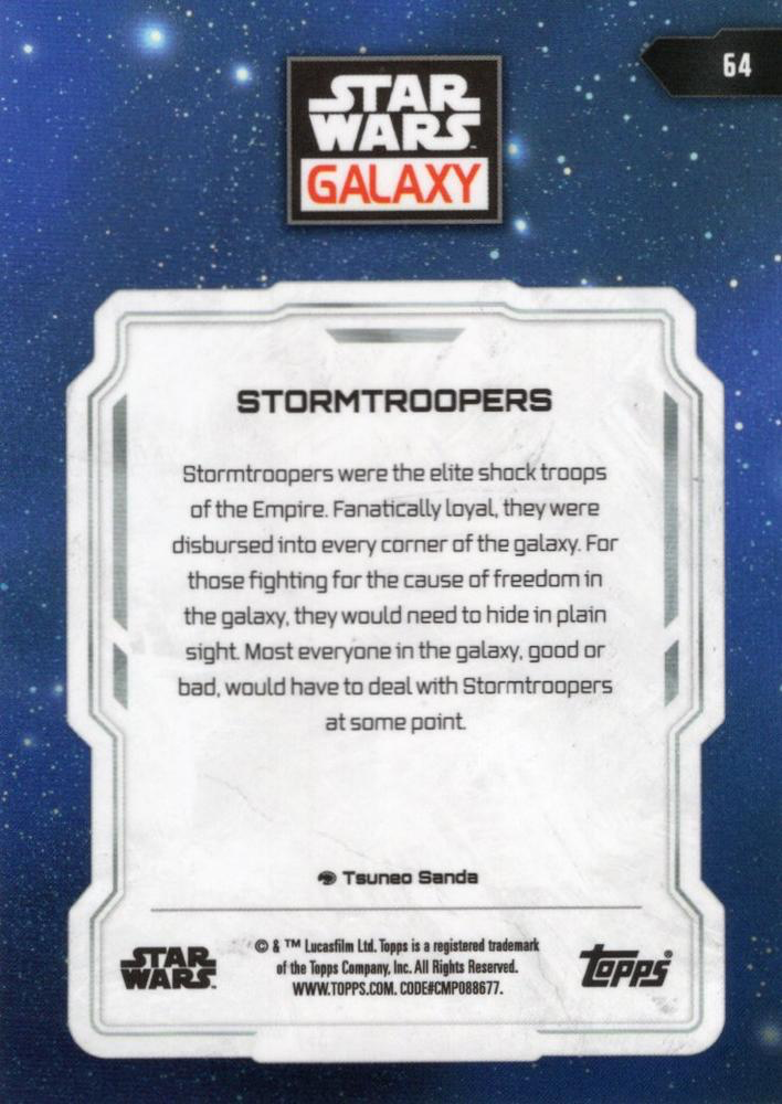 2024 Topps Chrome Star Wars Galaxy Stormtroopers #64