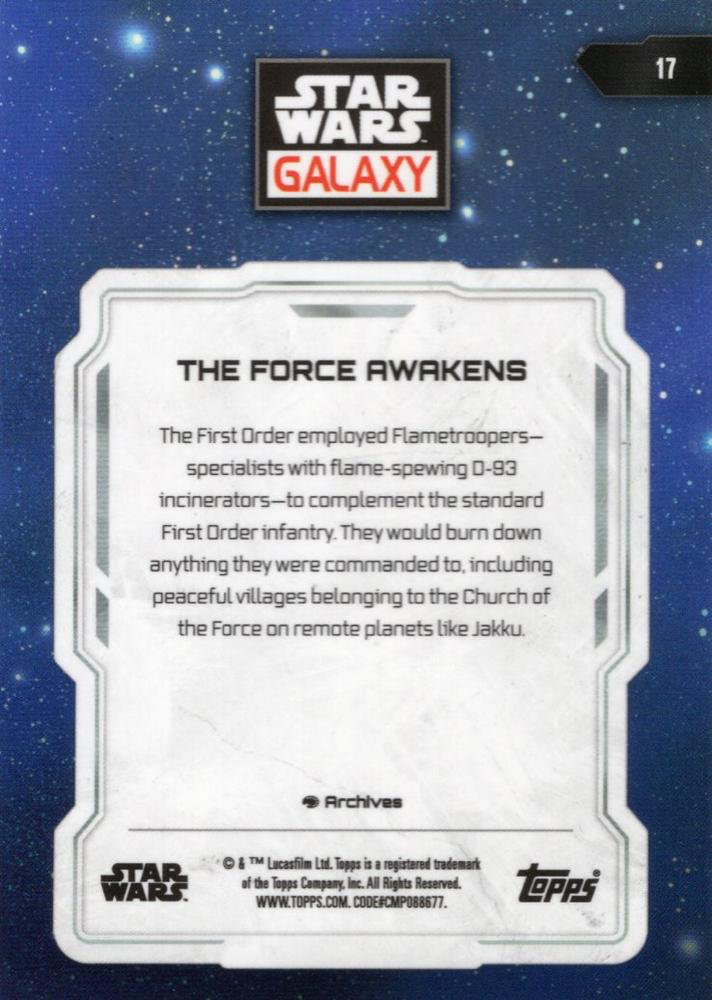 2024 Topps Chrome Star Wars Galaxy The Force Awakens #17