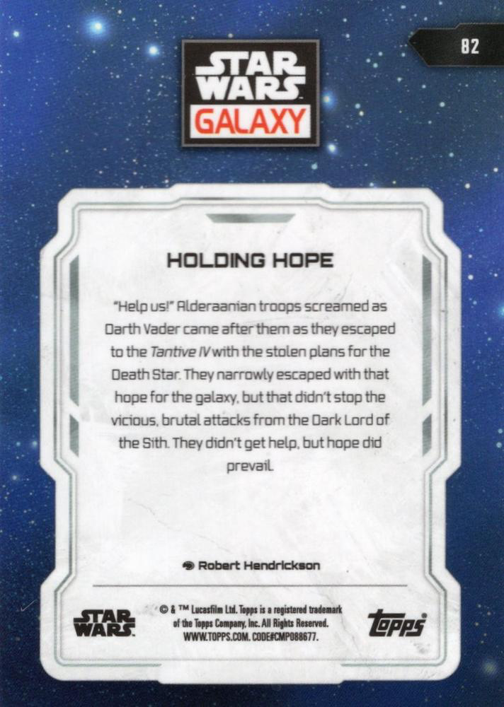 2024 Topps Chrome Star Wars Galaxy Holding Hope #82