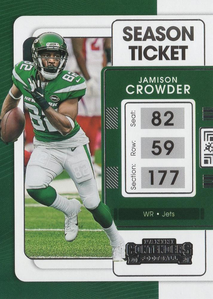 2021 Panini Contenders Jamison Crowder New York Jets #78