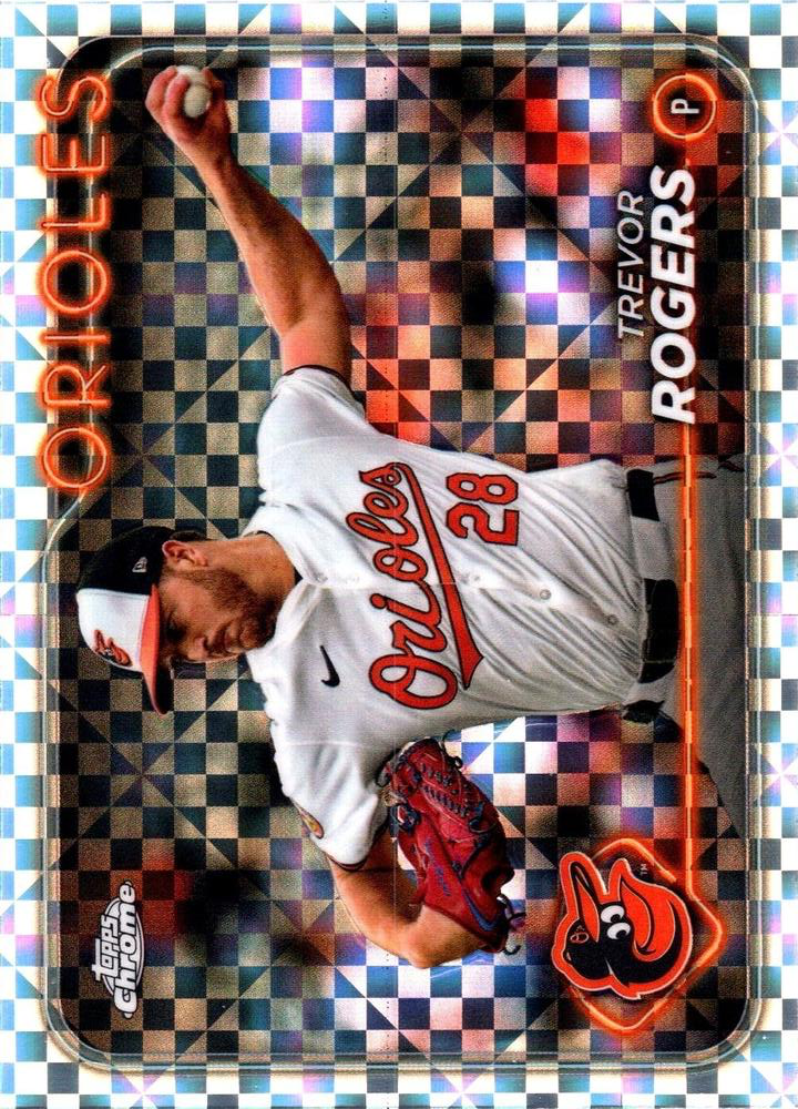 2024 Topps Chrome Update X-Fractor Parallel Trevor Rogers Baltimore Orioles #USC16
