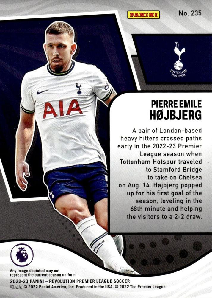 2022 Panini Revolution Premier League Pierre-Emile Hojbjerg #235 Tottenham Hotspur