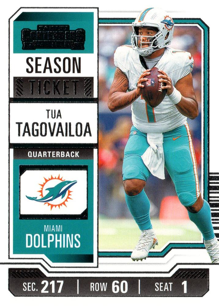 2023 Panini Contenders Tua Tagovailoa Miami Dolphins #64