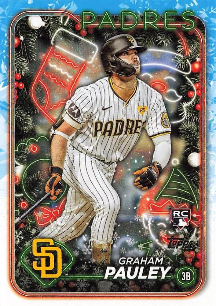 2024 Topps Holiday Graham Pauley RC San Diego Padres #H15