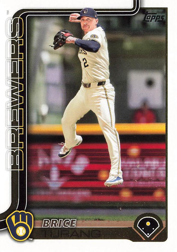 2025 Topps Series 1 Brice Turang Milwaukee Brewers #45