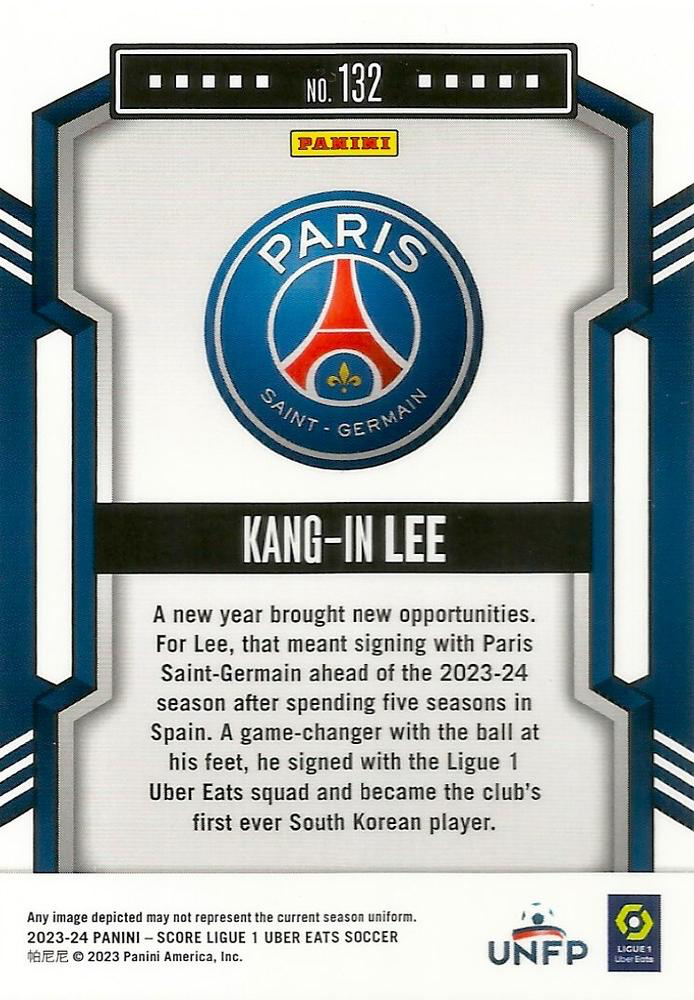 2023 Panini Score Ligue 1 Kang-In Lee #132 Paris Saint-Germain